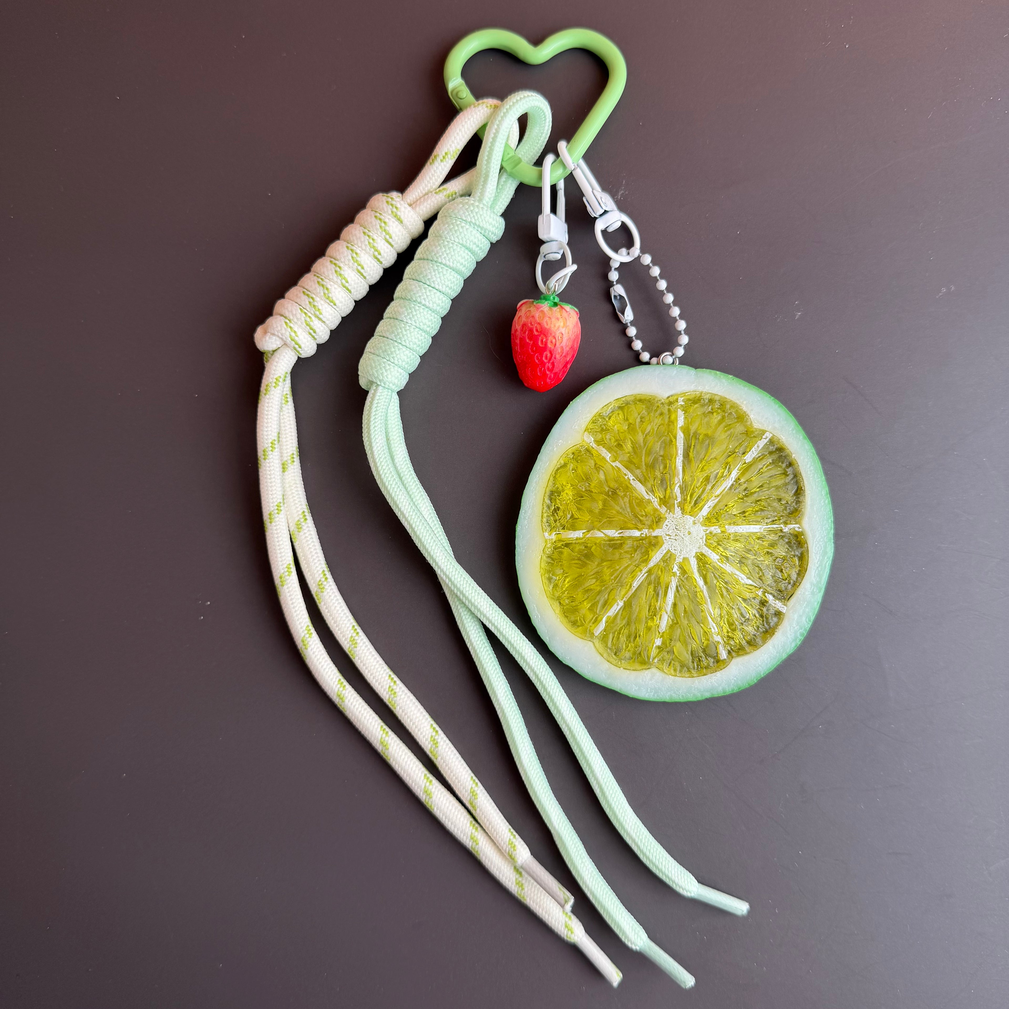 LIME & STRAWBERRY KEYCHAIN | BAG CHARM