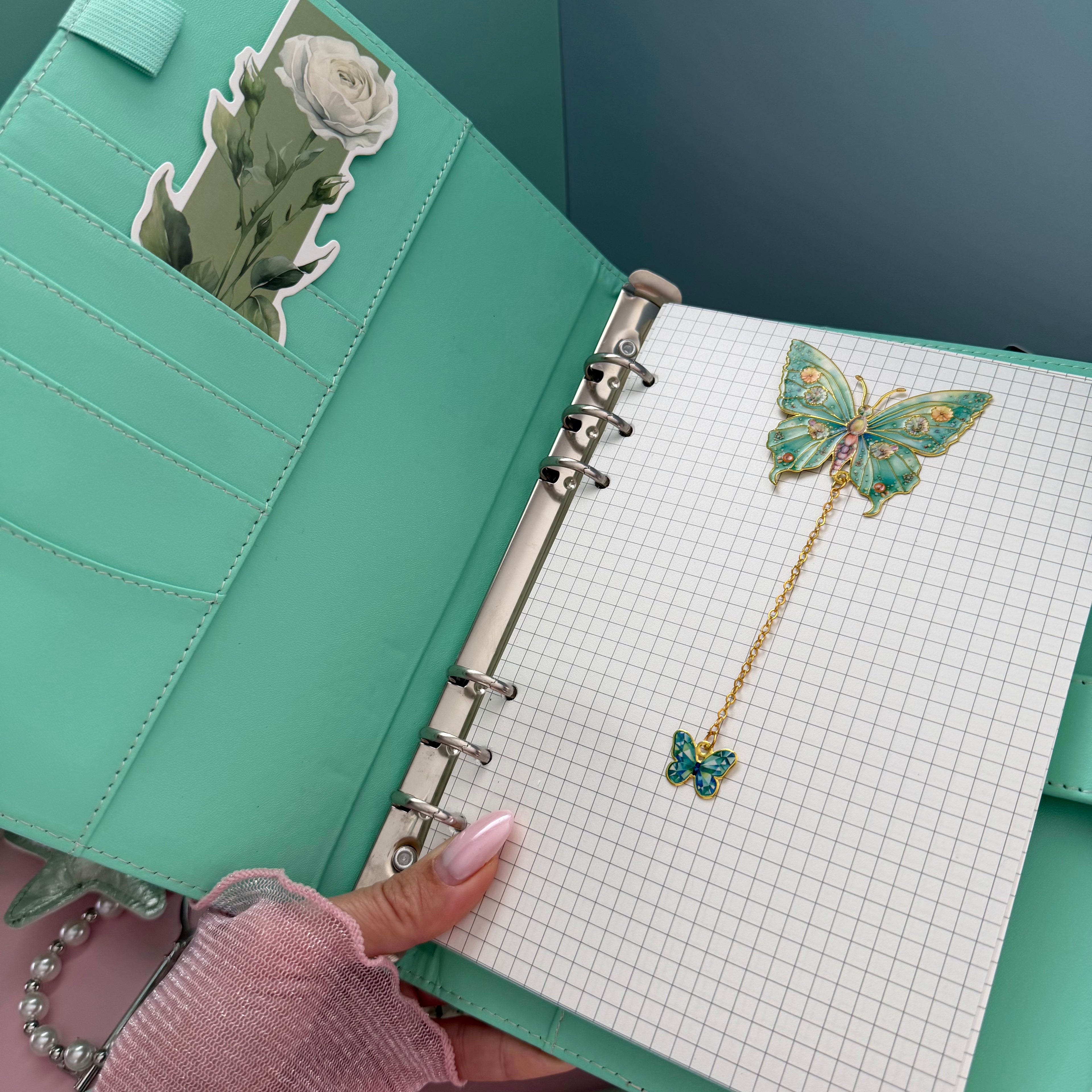 PREMIUM STATIONARY SET - MINT WHISPER | STATIONERY GIFT SET FOR HER | FRESH & REFINED DESK ESSENTIALS