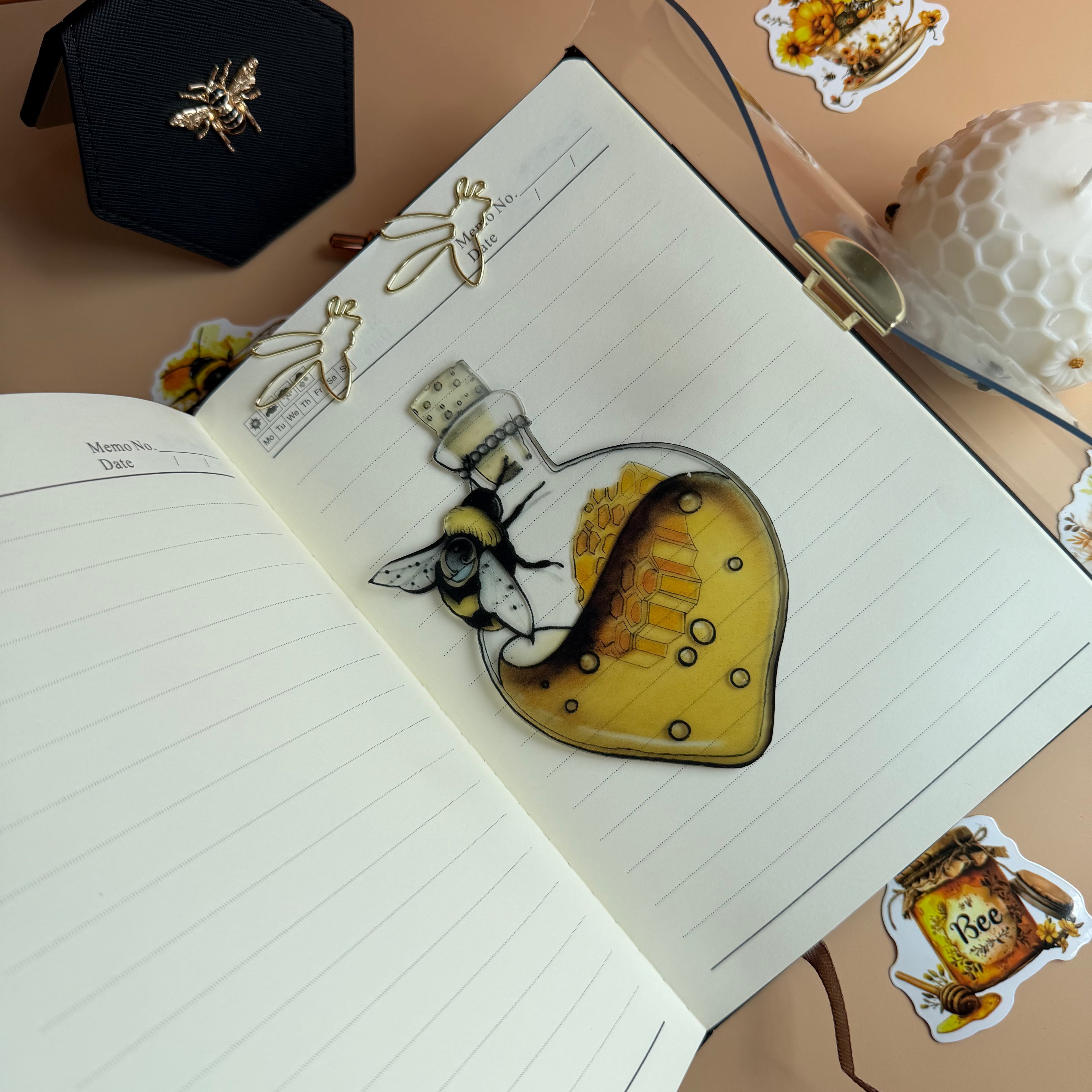BEE QUEEN GIFT SET | HONEY NOIR STATIONERY BUNDLE | PREMIUM GIFT SET FOR HER