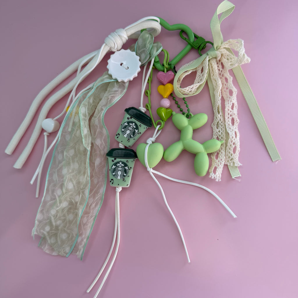 MATCHA PUPPY KEYCHAIN | BAG CHARM