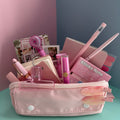 PINK ZIP & GO STATIONERY SET | ALL-IN-ONE PENCIL POUCH BUNDLE | CUTE PINK SCHOOL SUPPLY KIT