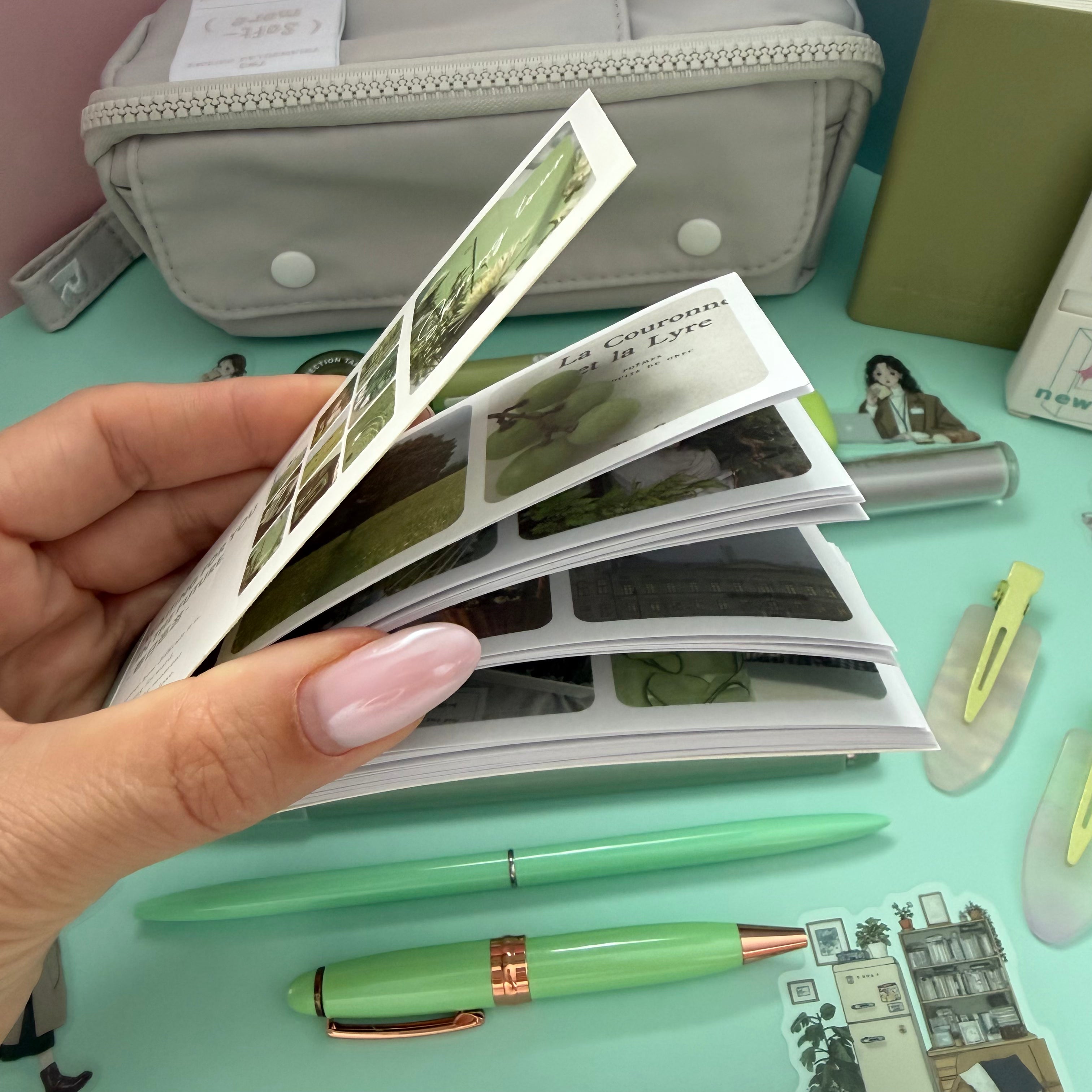 GREEN ZIP & GO STATIONERY SET | ALL-IN-ONE PENCIL POUCH BUNDLE | CUTE GREEN SCHOOL SUPPLY KIT