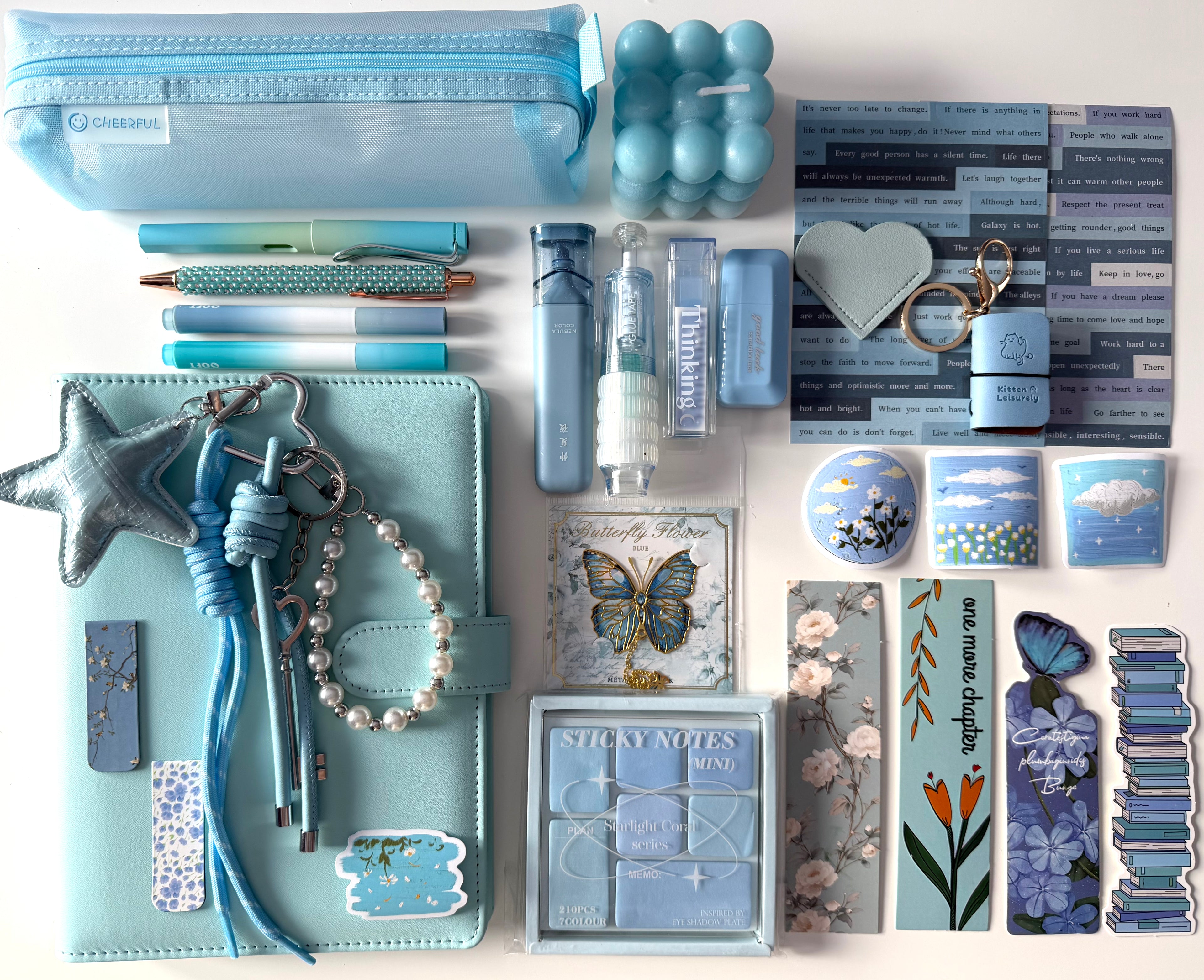 PREMIUM STATIONARY SET - BLUE REVERIE | STATIONERY GIFT SET FOR HER | DREAMY BOOKISH DESK ESSENTIALS