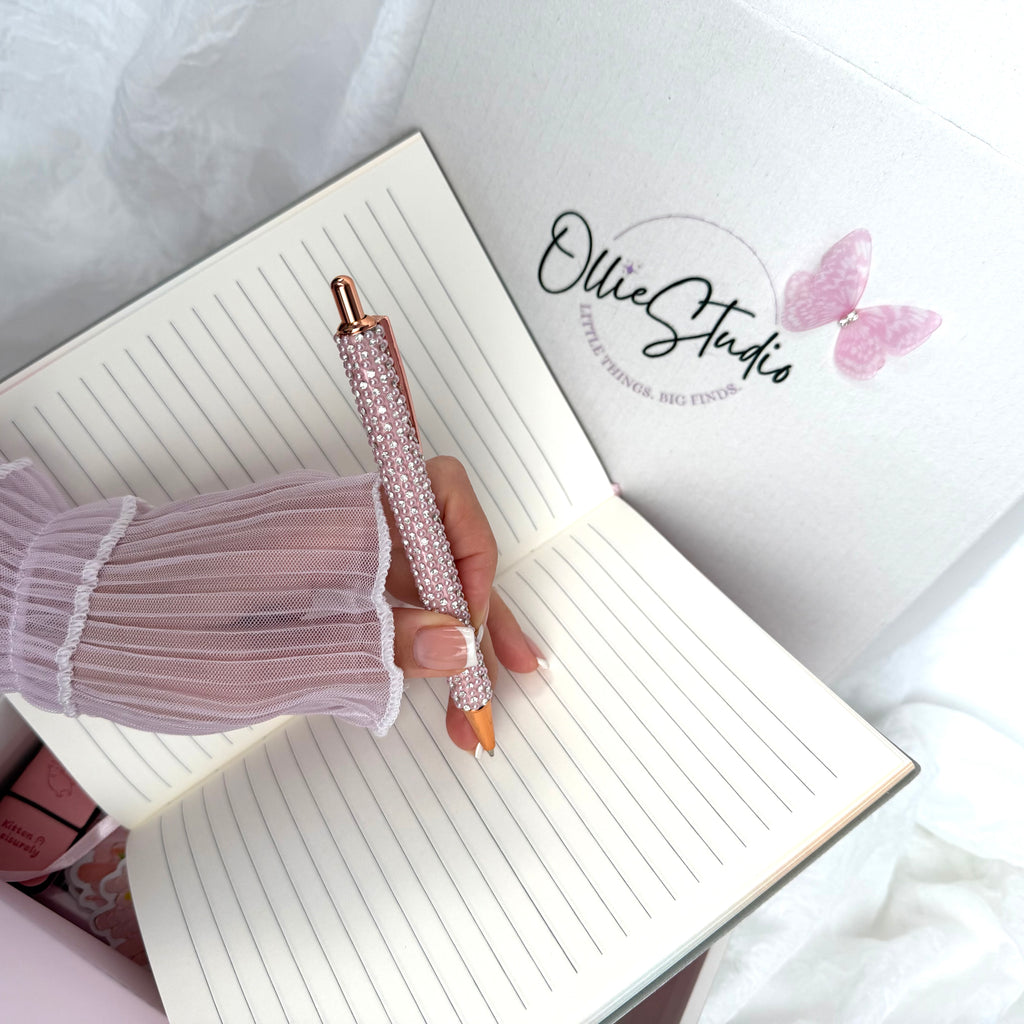 SIGNATURE STATIONERY SET - PINK BLOOM |STATIONERY GIFT SET FOR HER | AESTHETIC & BOOKISH DESK ESSENTIALS