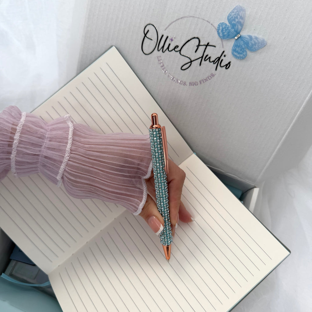 SIGNATURE STATIONERY SET - BLUE MIST | STATIONERY GIFT SET FOR HER | AESTHETIC & BOOKISH DESK ESSENTIALS
