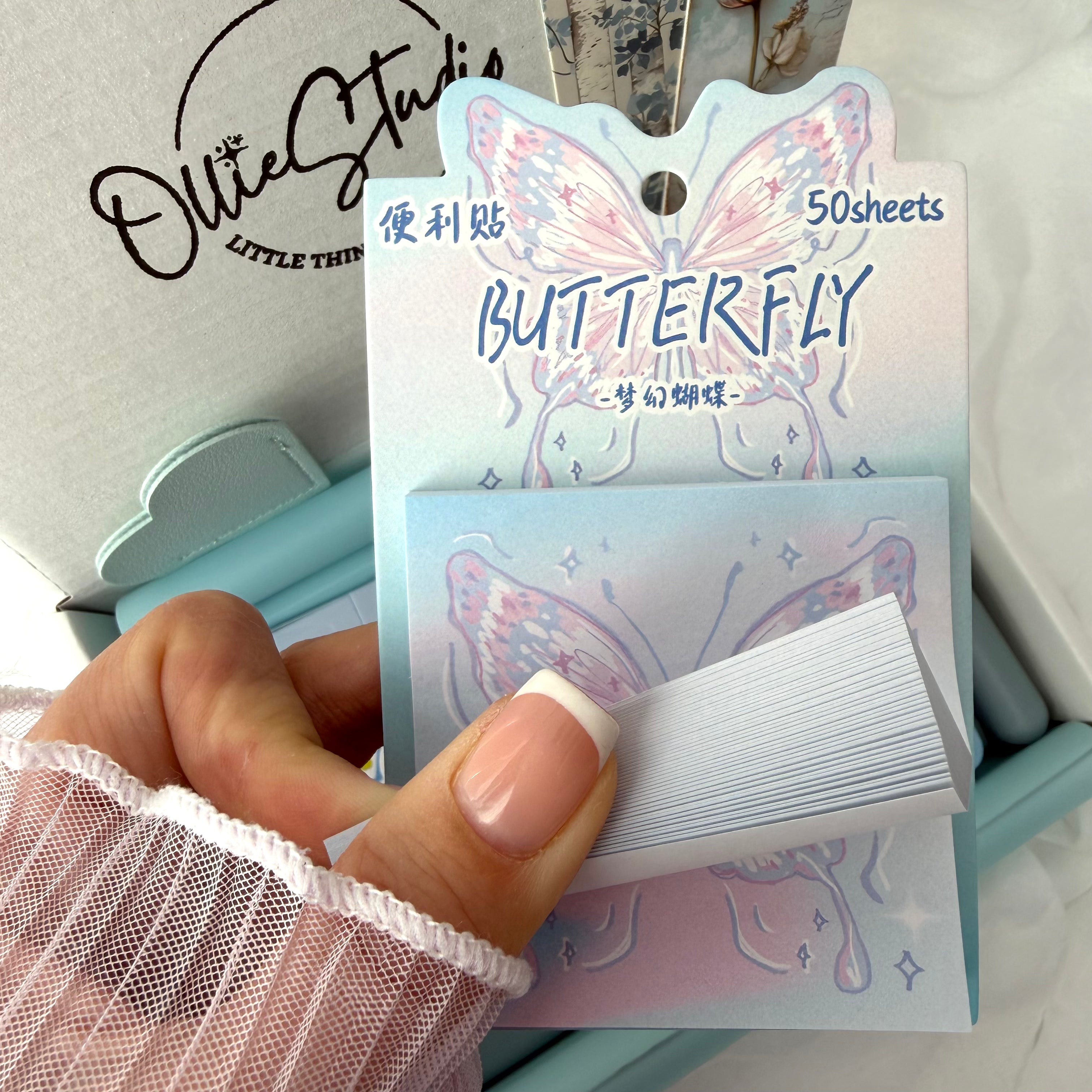 ESSENTIAL STATIONERY SET - BLUE HAZE | STATIONERY GIFT SET FOR HER | COOL & AIRY DESK ESSENTIALS