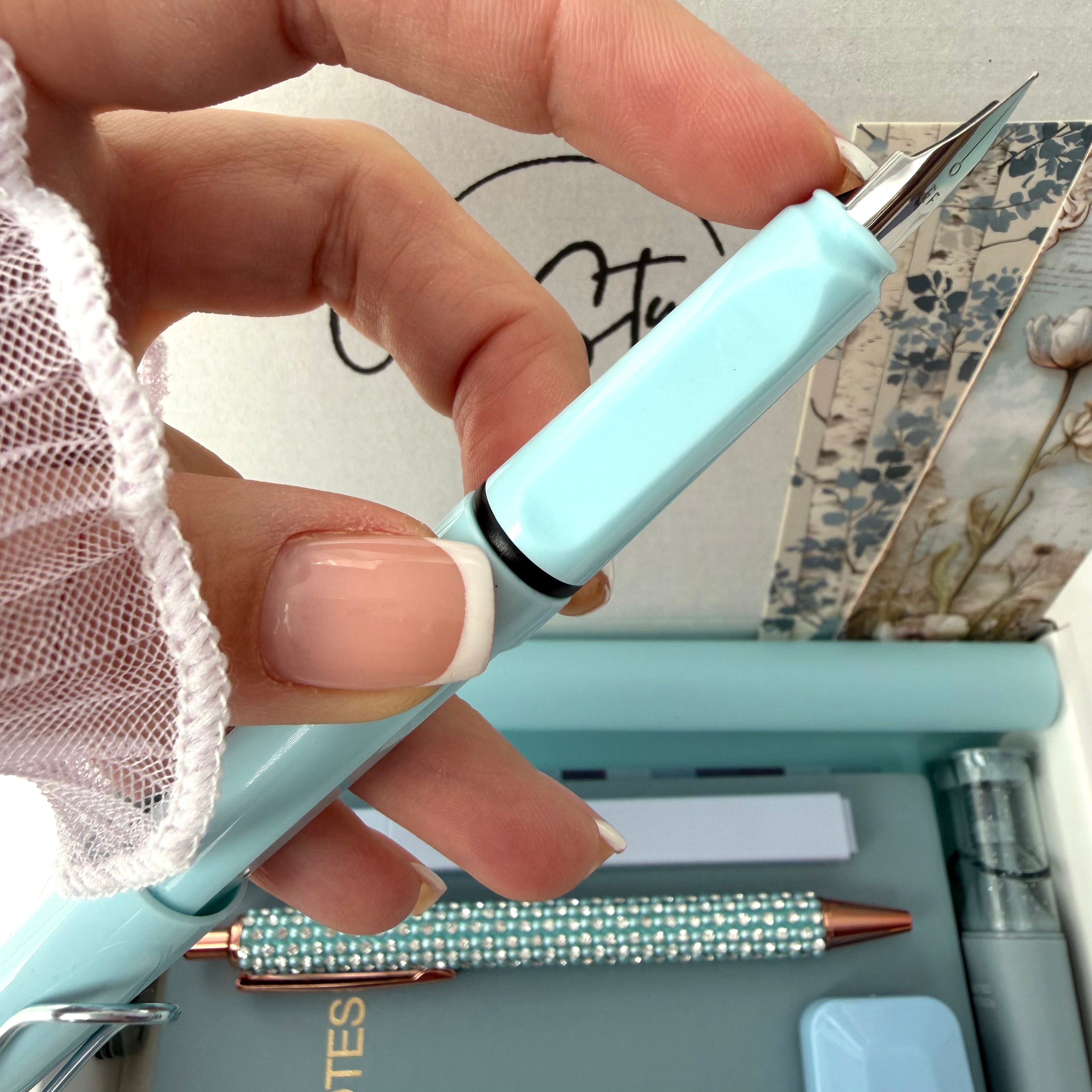 ESSENTIAL STATIONERY SET - BLUE HAZE | STATIONERY GIFT SET FOR HER | COOL & AIRY DESK ESSENTIALS