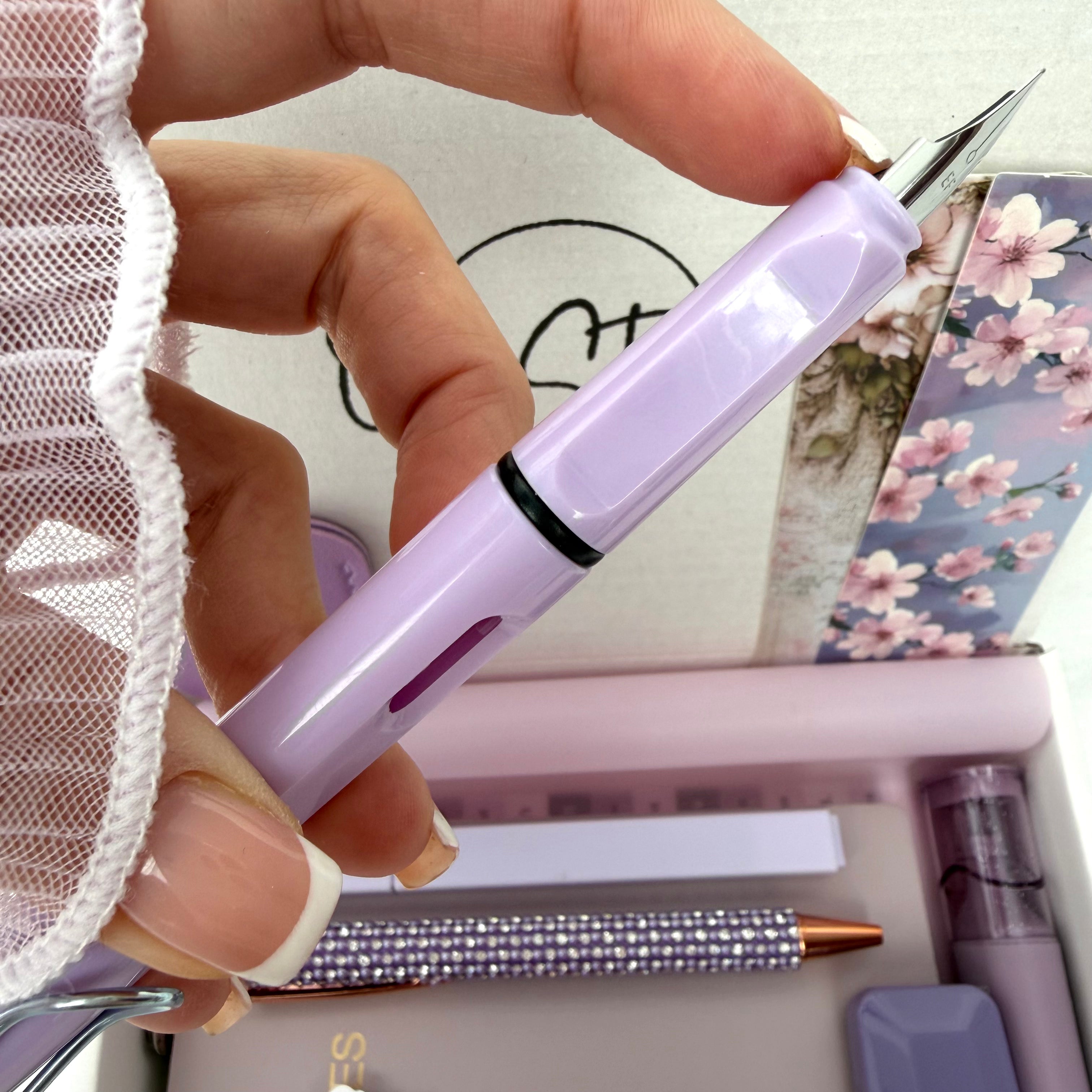 ESSENTIAL STATIONERY SET – LAVENDER ASH | STATIONERY GIFT SET FOR HER | SOFT BOOKISH DESK ESSENTIALS