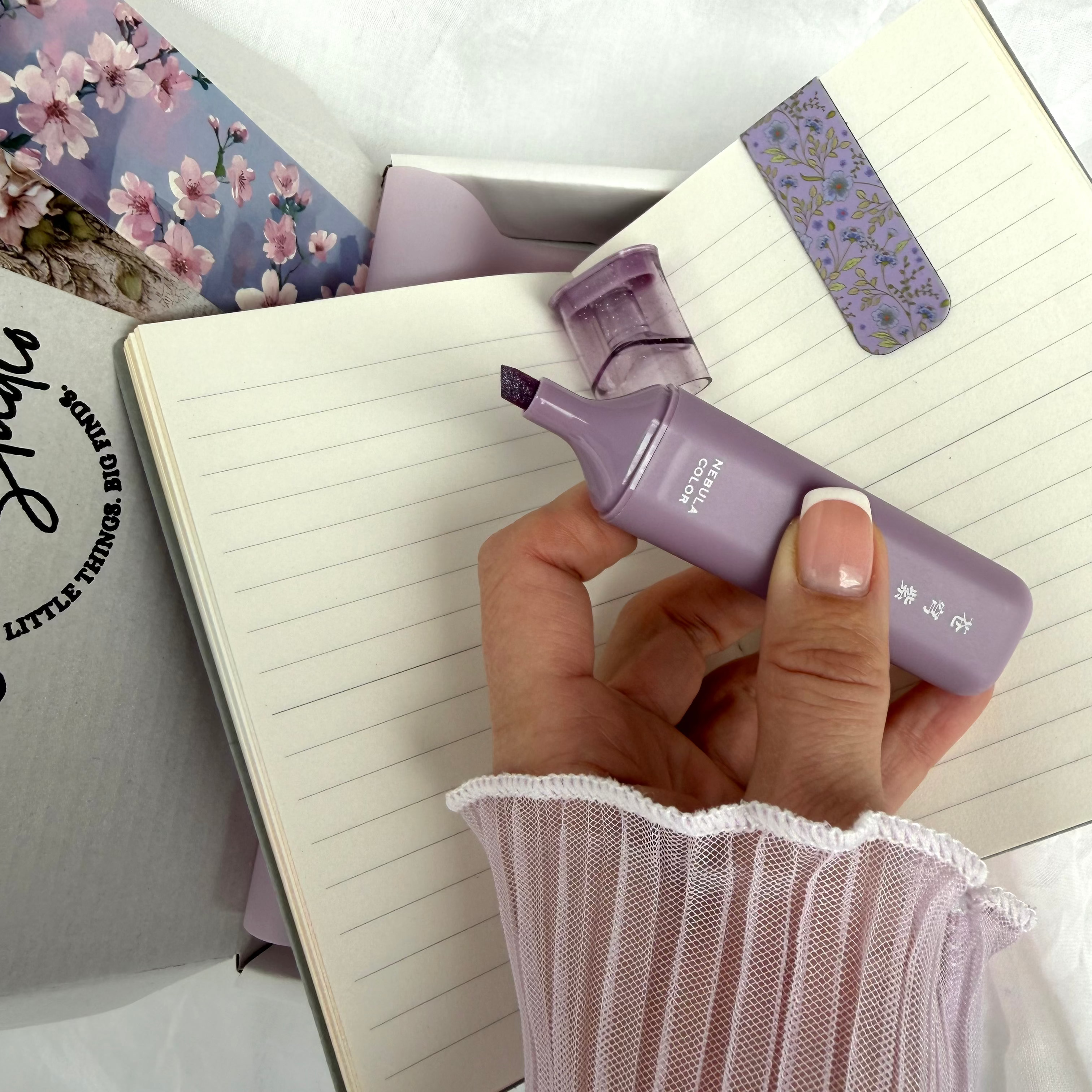 ESSENTIAL STATIONERY SET – LAVENDER ASH | STATIONERY GIFT SET FOR HER | SOFT BOOKISH DESK ESSENTIALS