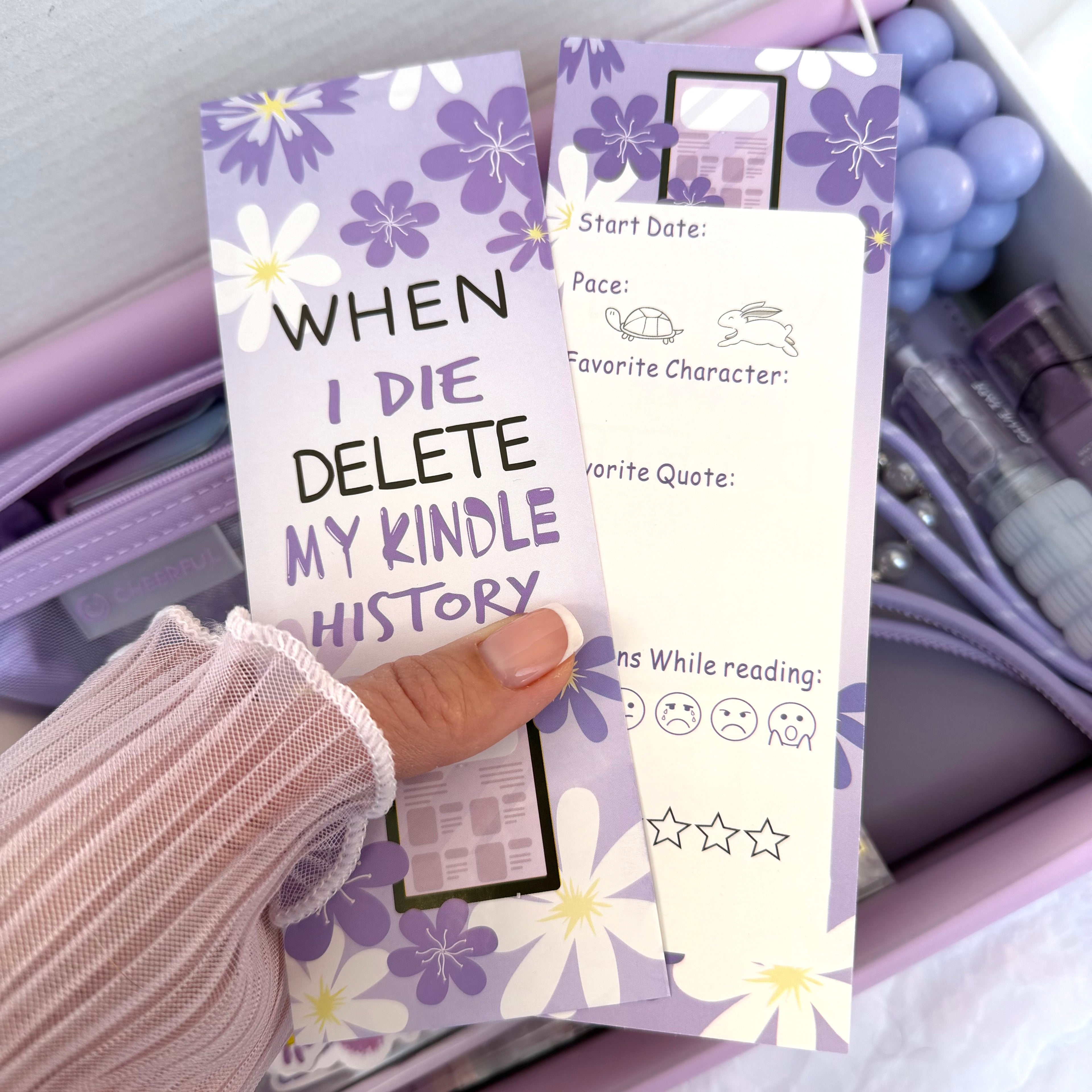 PREMIUM STATIONARY SET - LAVENDER DREAM | STATIONERY GIFT SET FOR HER | BOOKISH AESTHETIC DESK ESSENTIALS