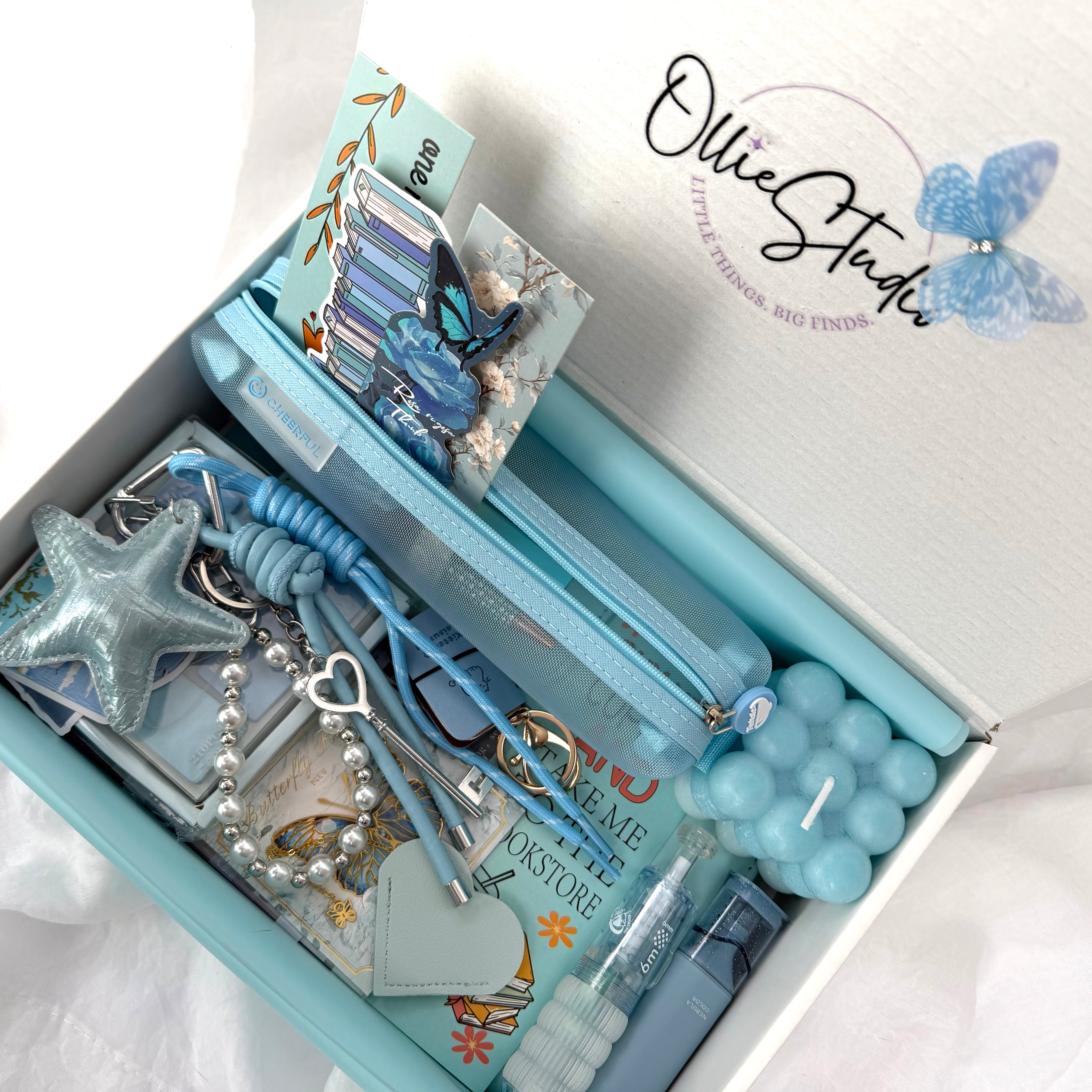 PREMIUM STATIONARY SET - BLUE REVERIE | STATIONERY GIFT SET FOR HER | DREAMY BOOKISH DESK ESSENTIALS