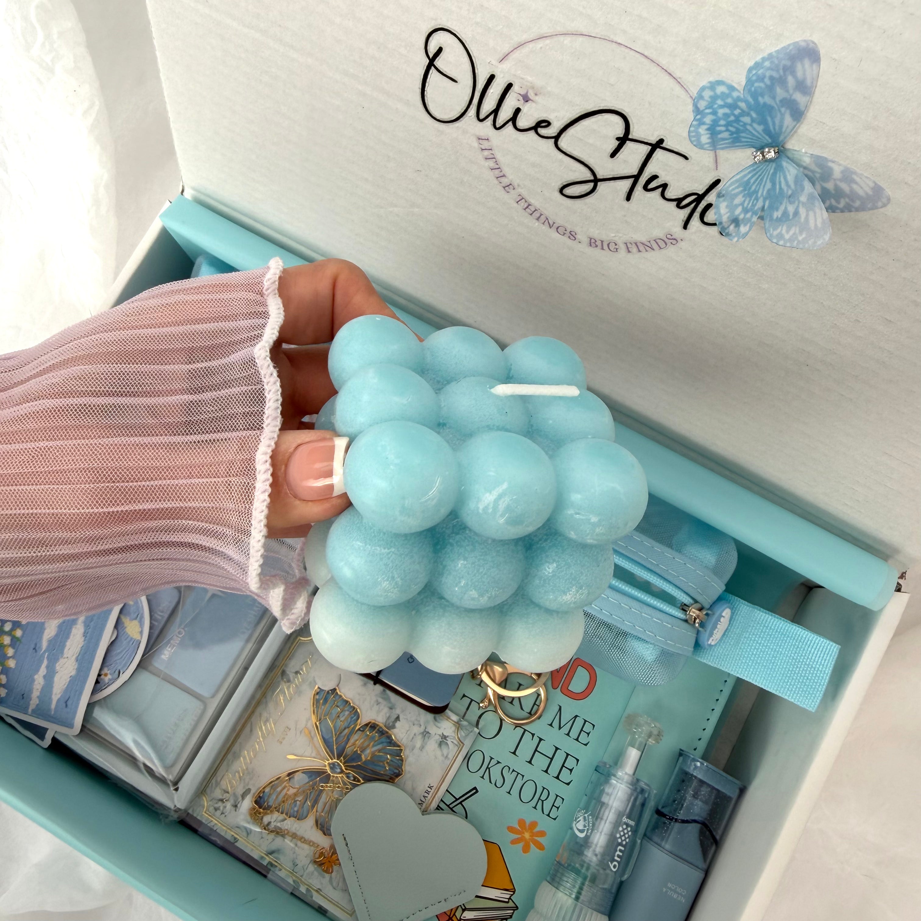 PREMIUM STATIONARY SET - BLUE REVERIE | STATIONERY GIFT SET FOR HER | DREAMY BOOKISH DESK ESSENTIALS