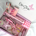 PREMIUM STATIONARY SET - CANDY PINK | STATIONERY GIFT SET FOR HER | PLAYFUL BOOKISH DESK FAVORITES