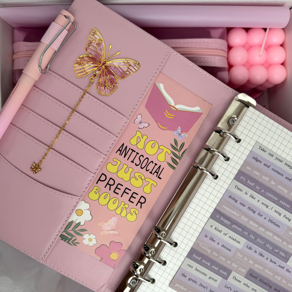 PREMIUM STATIONARY SET - CANDY PINK | STATIONERY GIFT SET FOR HER | PLAYFUL BOOKISH DESK FAVORITES