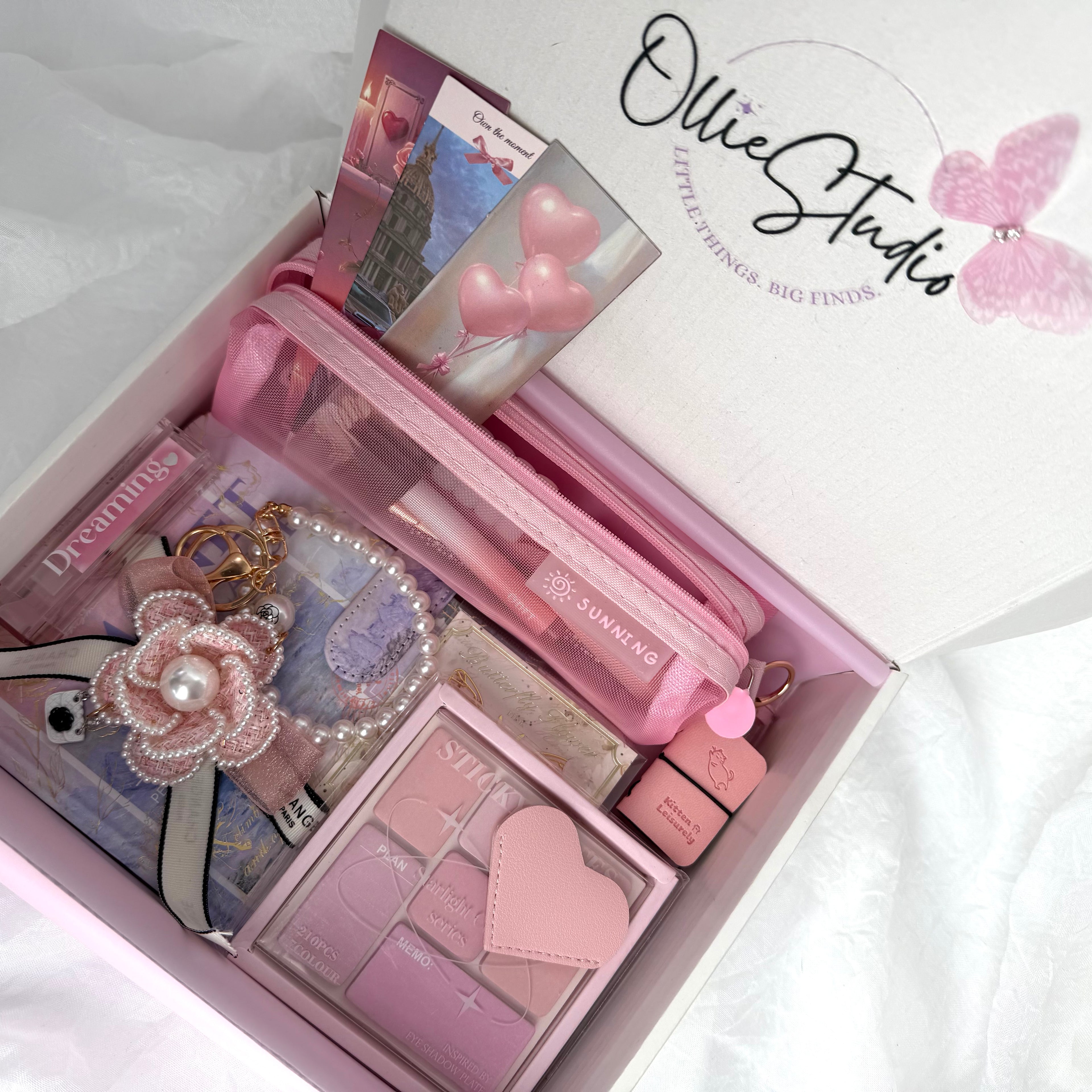 SOFT ROMANCE STATIONERY SET – PINK BLOOM |  MONET ART STATIONERY SET | IMPRESSIONIST AESTHETIC NOTEBOOK GIFT