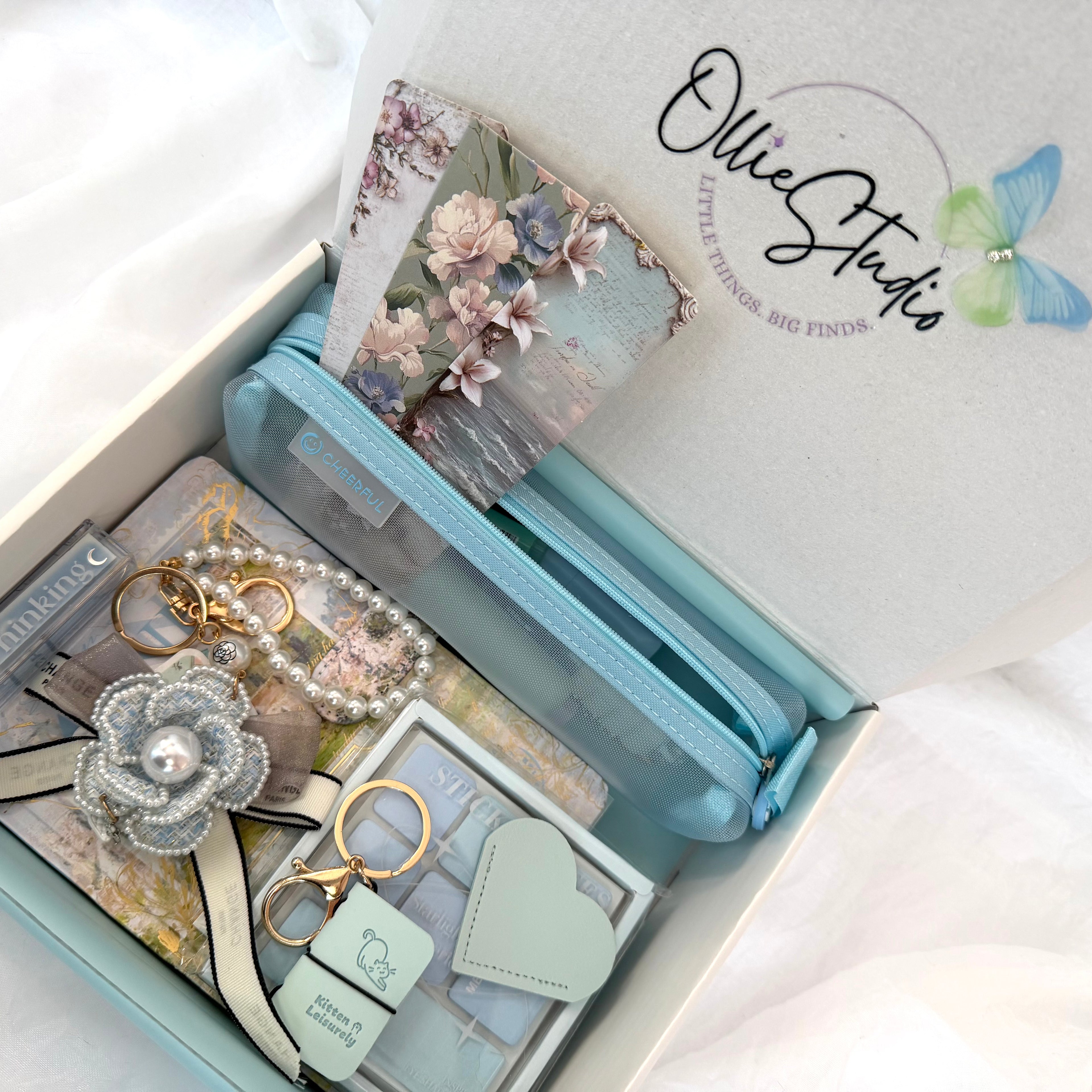 CALM REVERIE STATIONERY SET – BLUE DREAM |  MONET ART STATIONERY SET | IMPRESSIONIST AESTHETIC NOTEBOOK GIFT