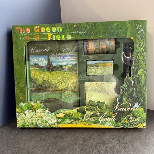 ART STATIONERY SET – VAN GOGH | GREEN FIELD EDITION | AESTHETIC GIFT SET