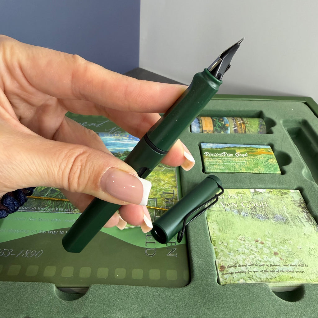 ART STATIONERY SET – VAN GOGH | GREEN FIELD EDITION | AESTHETIC GIFT SET