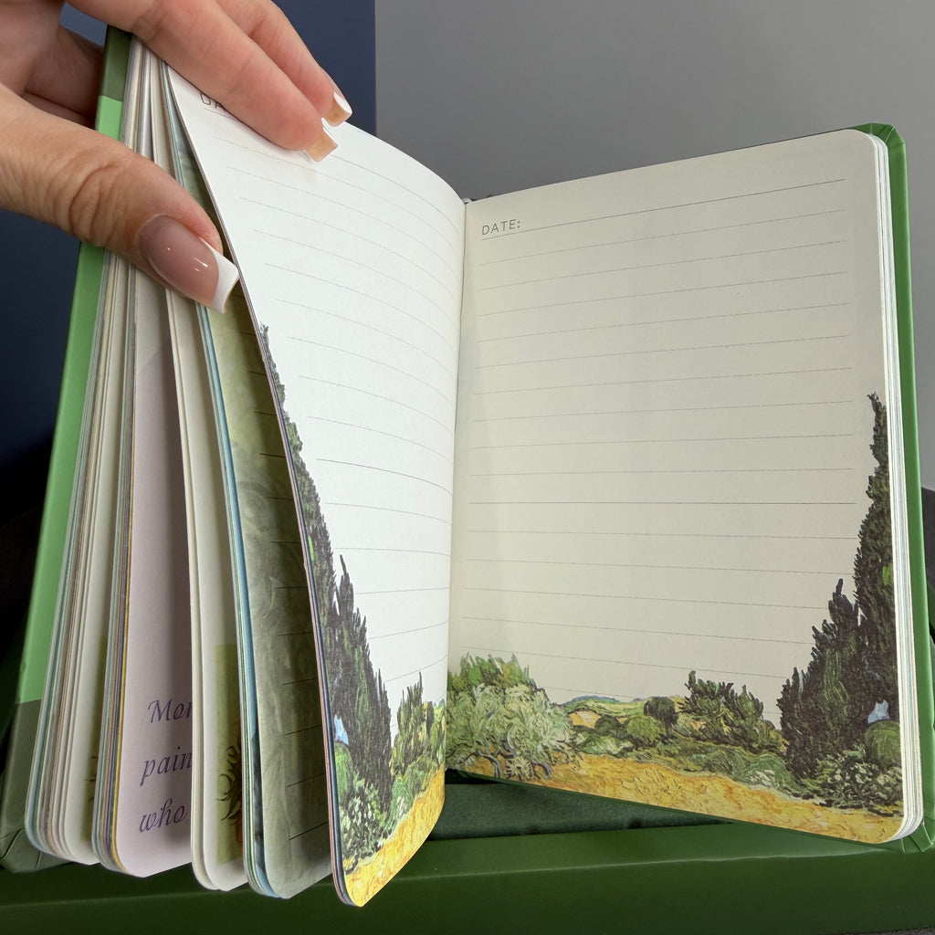 ART STATIONERY SET – VAN GOGH | GREEN FIELD EDITION | AESTHETIC GIFT SET