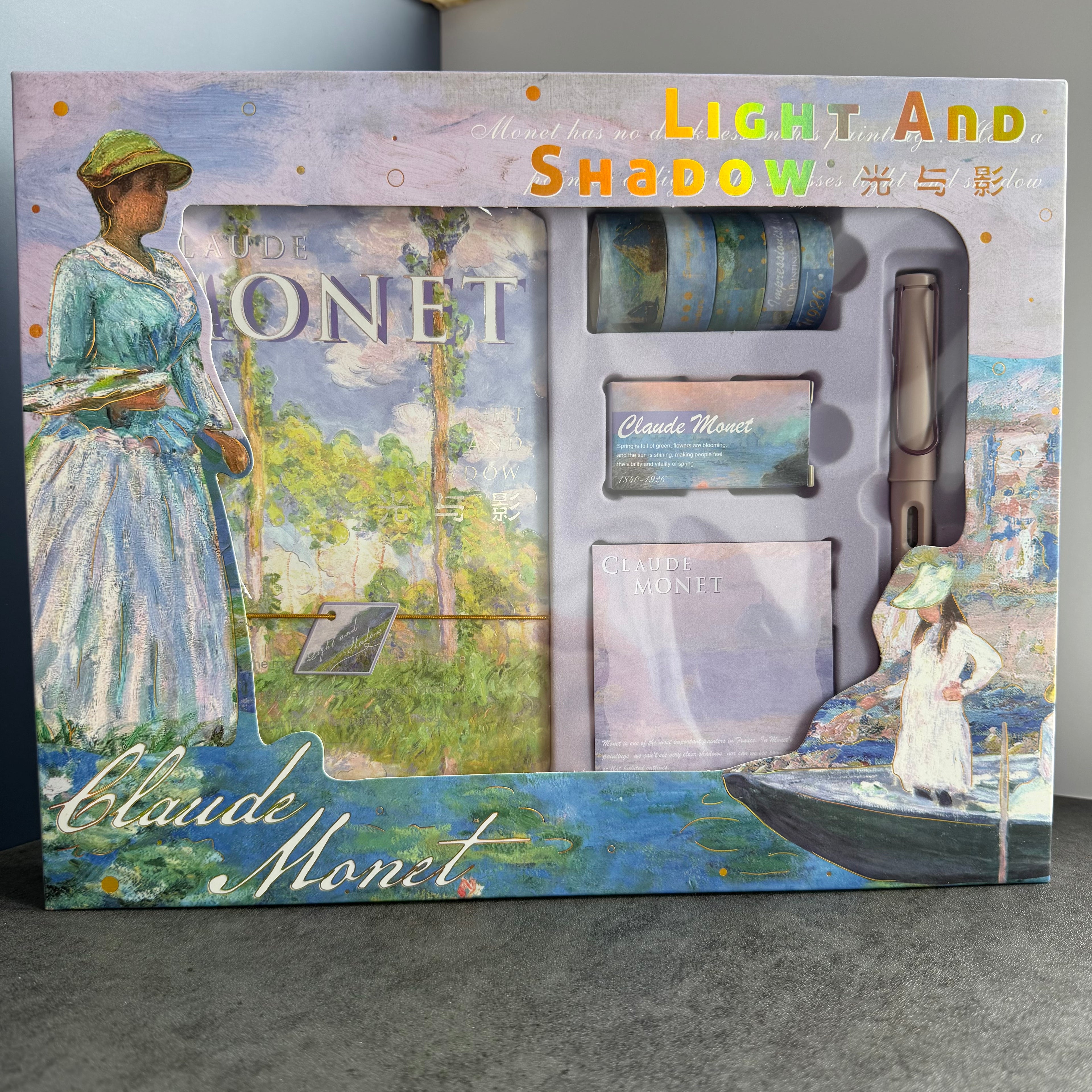 CLAUDE MONET STATIONERY SET | GARDEN LIGHT EDITION | AESTHETIC GIFT SET