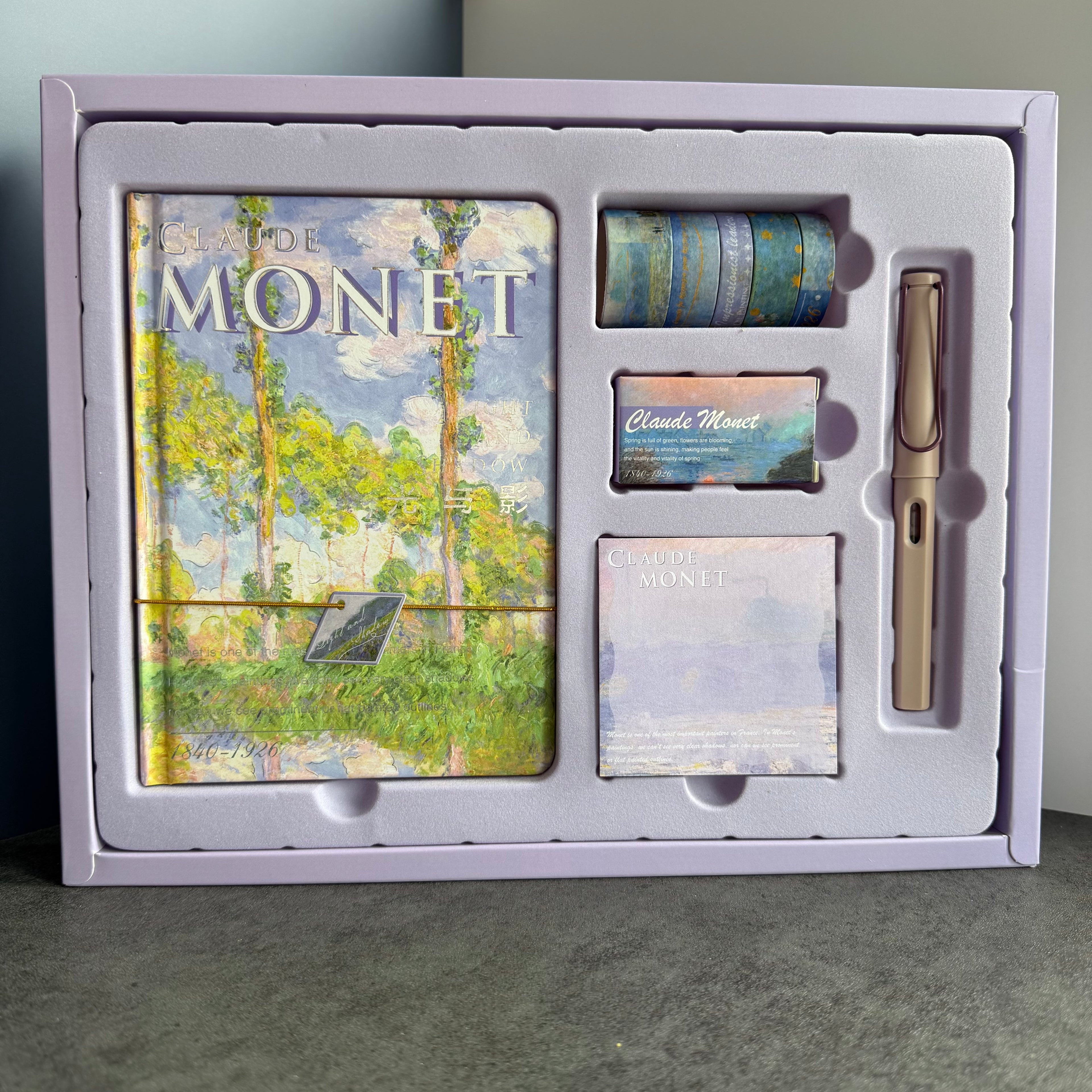 CLAUDE MONET STATIONERY SET | GARDEN LIGHT EDITION | AESTHETIC GIFT SET