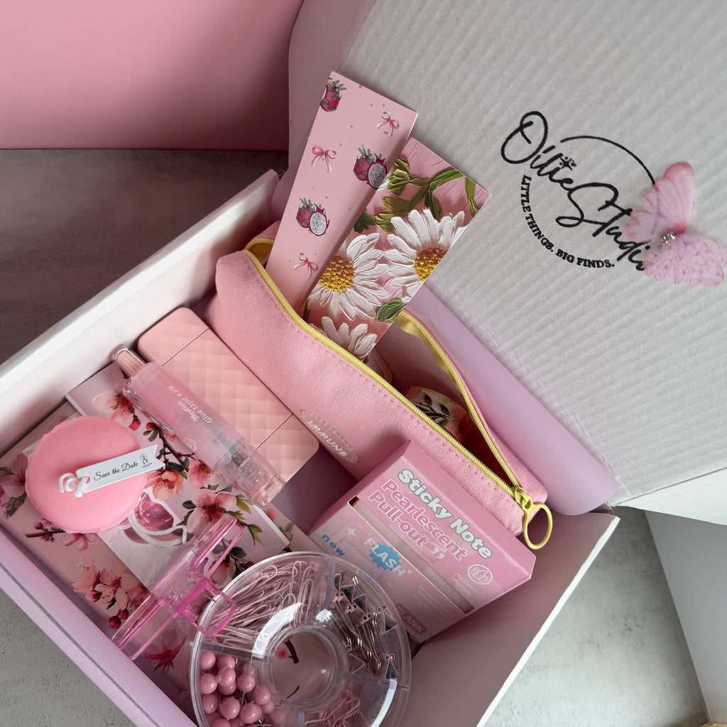 PINK MACARON DREAM | STATIONERY BUNDLE | DESK ESSENTIALS