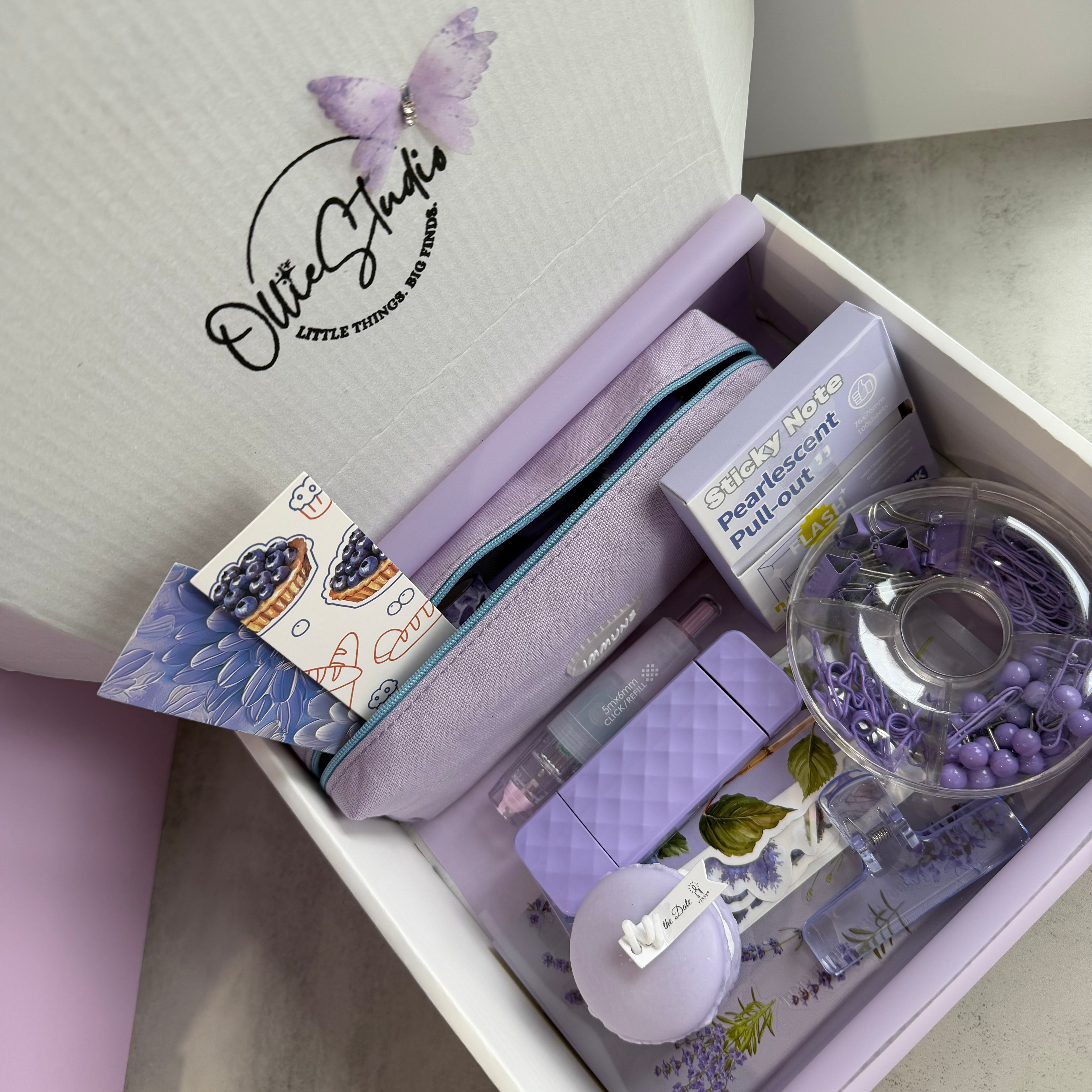 LAVENDER MACARON DREAM | STATIONERY BUNDLE | DESK ESSENTIALS