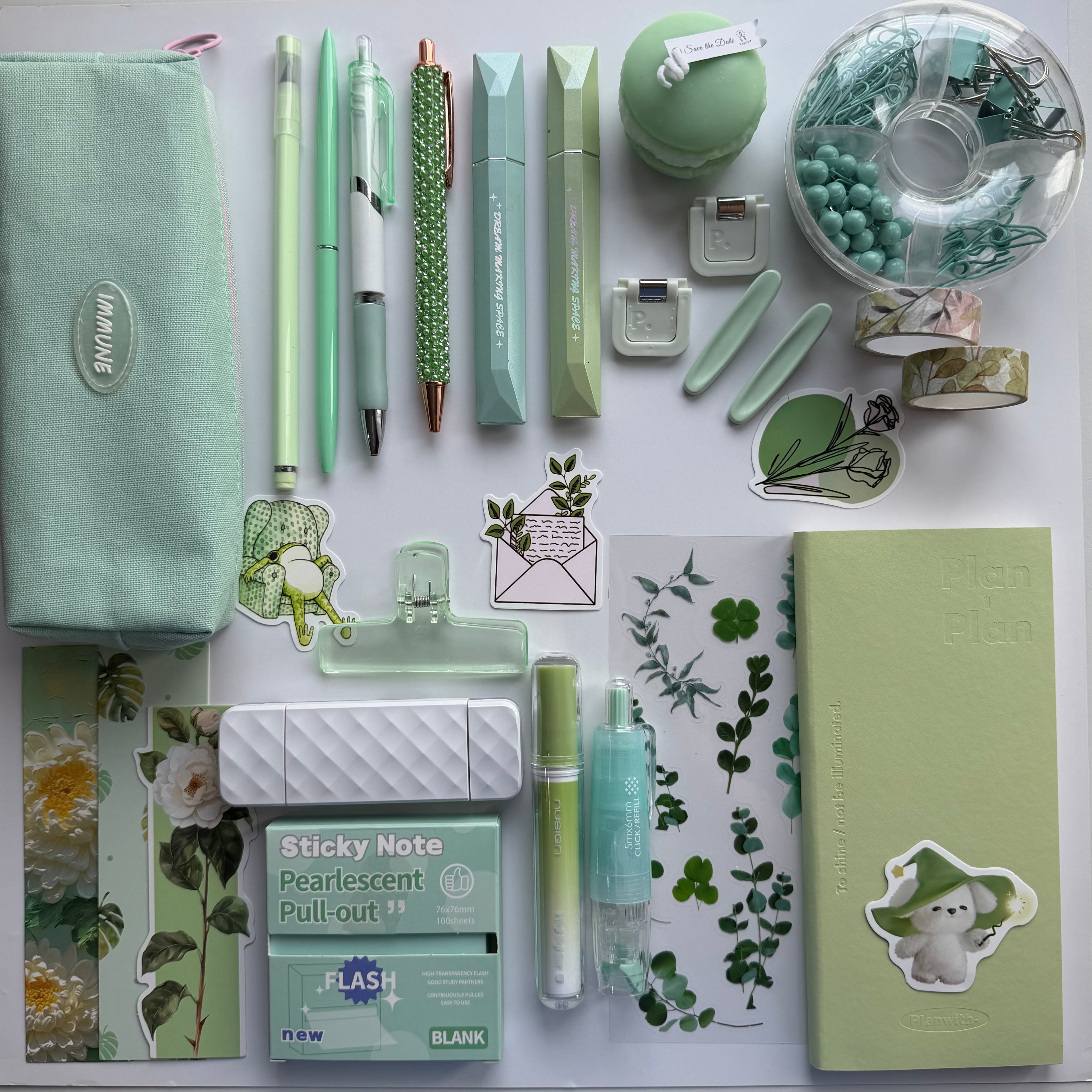 MINT MACARON DREAM | STATIONERY BUNDLE | DESK ESSENTIALS