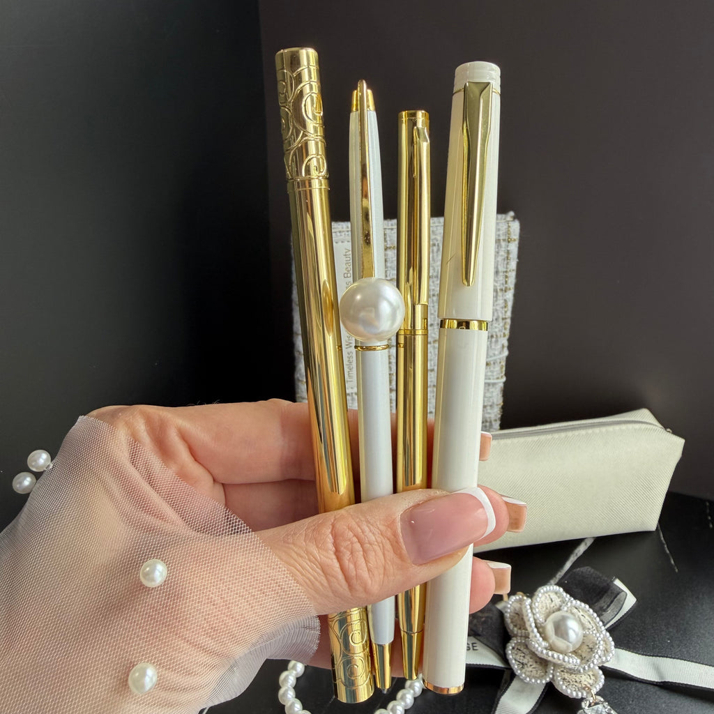 COCO ELEGANCE BLANC | PEARL IVORY STATIONERY & ACCESSORIES BUNDLE