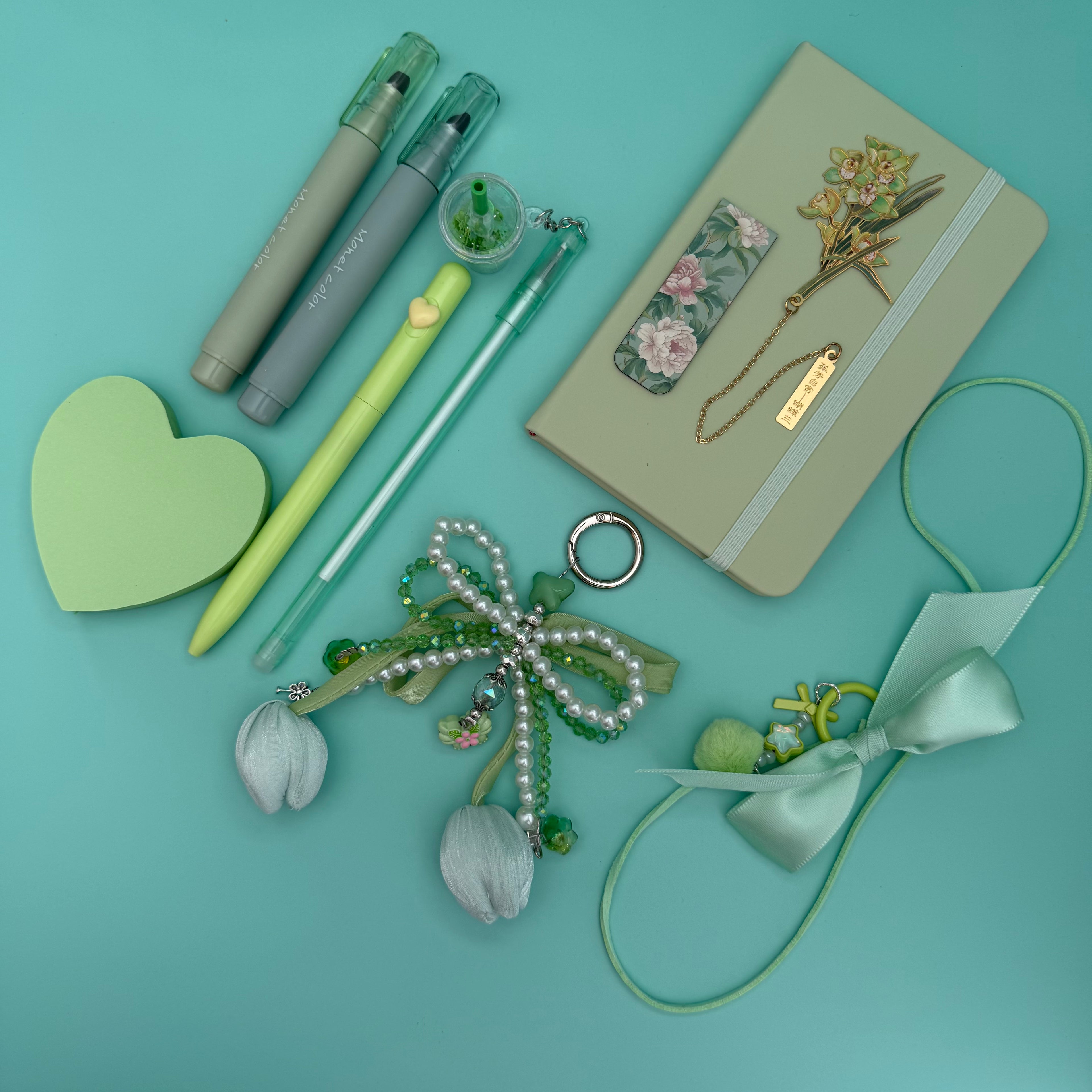 A LITTLE THANK YOU GIFT BUNDLE | MINT BLOOM STATIONERY & CHARM BOX