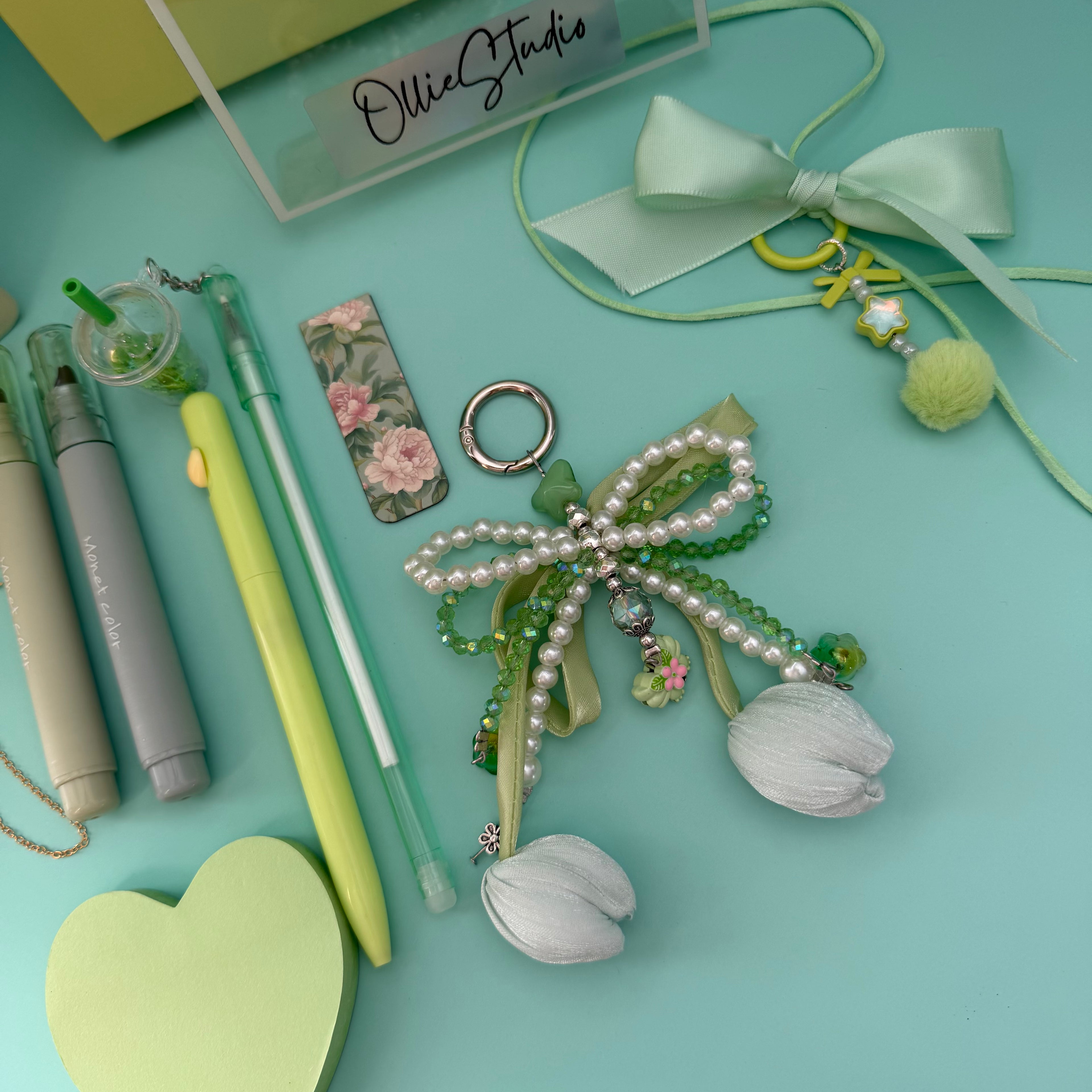 A LITTLE THANK YOU GIFT BUNDLE | MINT BLOOM STATIONERY & CHARM BOX
