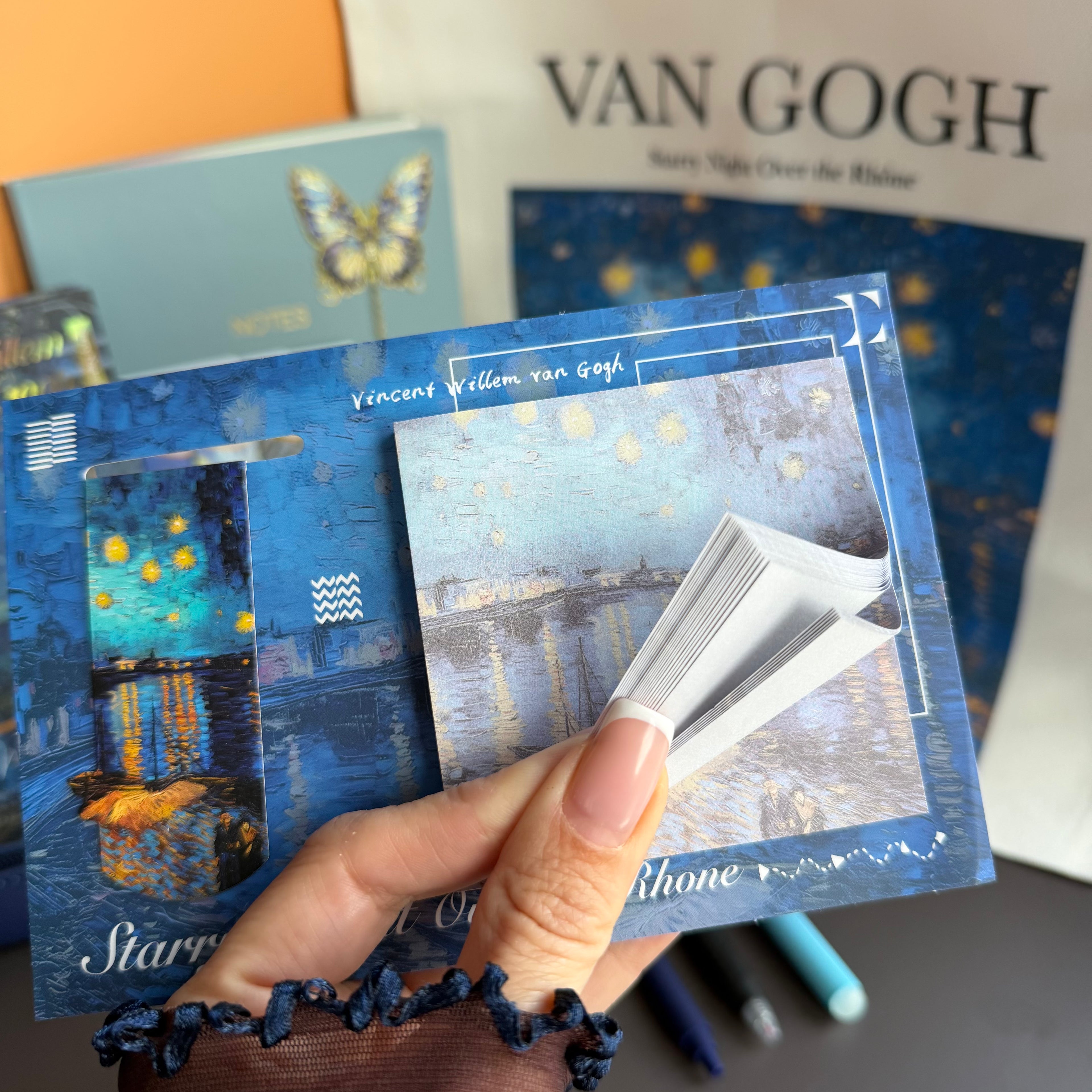 VAN GOGH STARRY NIGHT | ART STATIONERY & TOTE BUNDLE | INSPIRED GIFT SET
