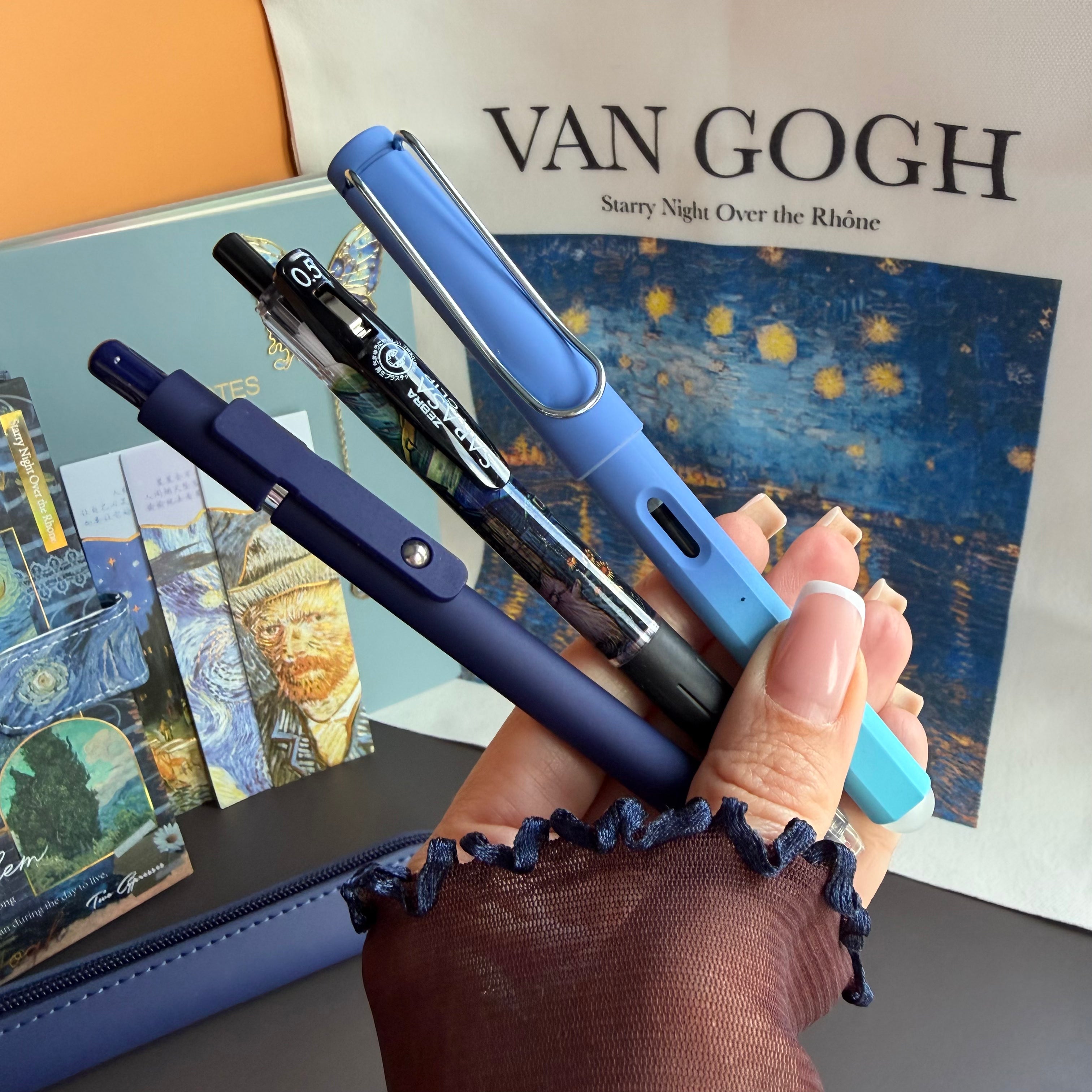 VAN GOGH STARRY NIGHT | ART STATIONERY & TOTE BUNDLE | INSPIRED GIFT SET