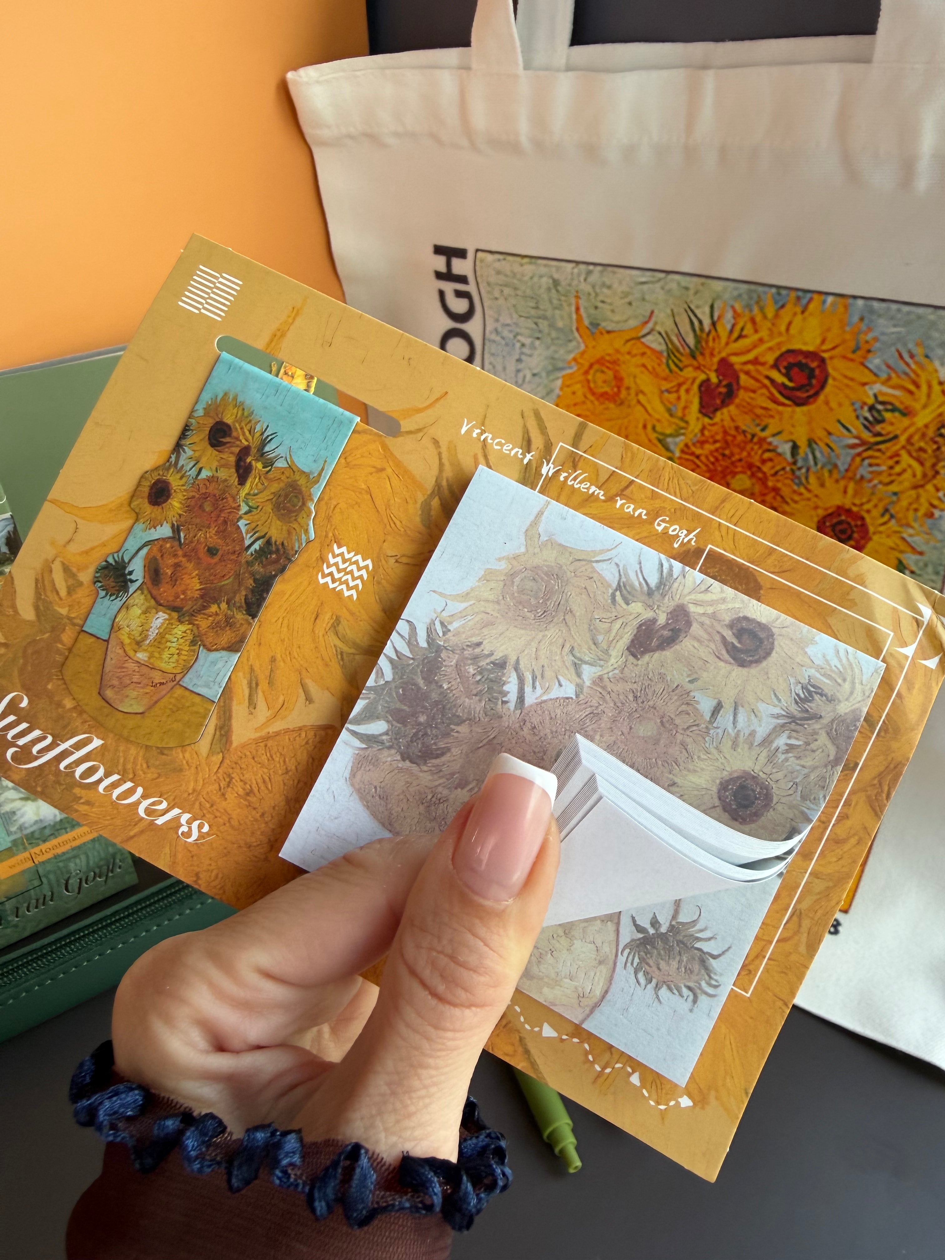 VAN GOGH SUNFLOWER GARDEN | ART STATIONERY & TOTE BUNDLE | INSPIRED GIFT SET