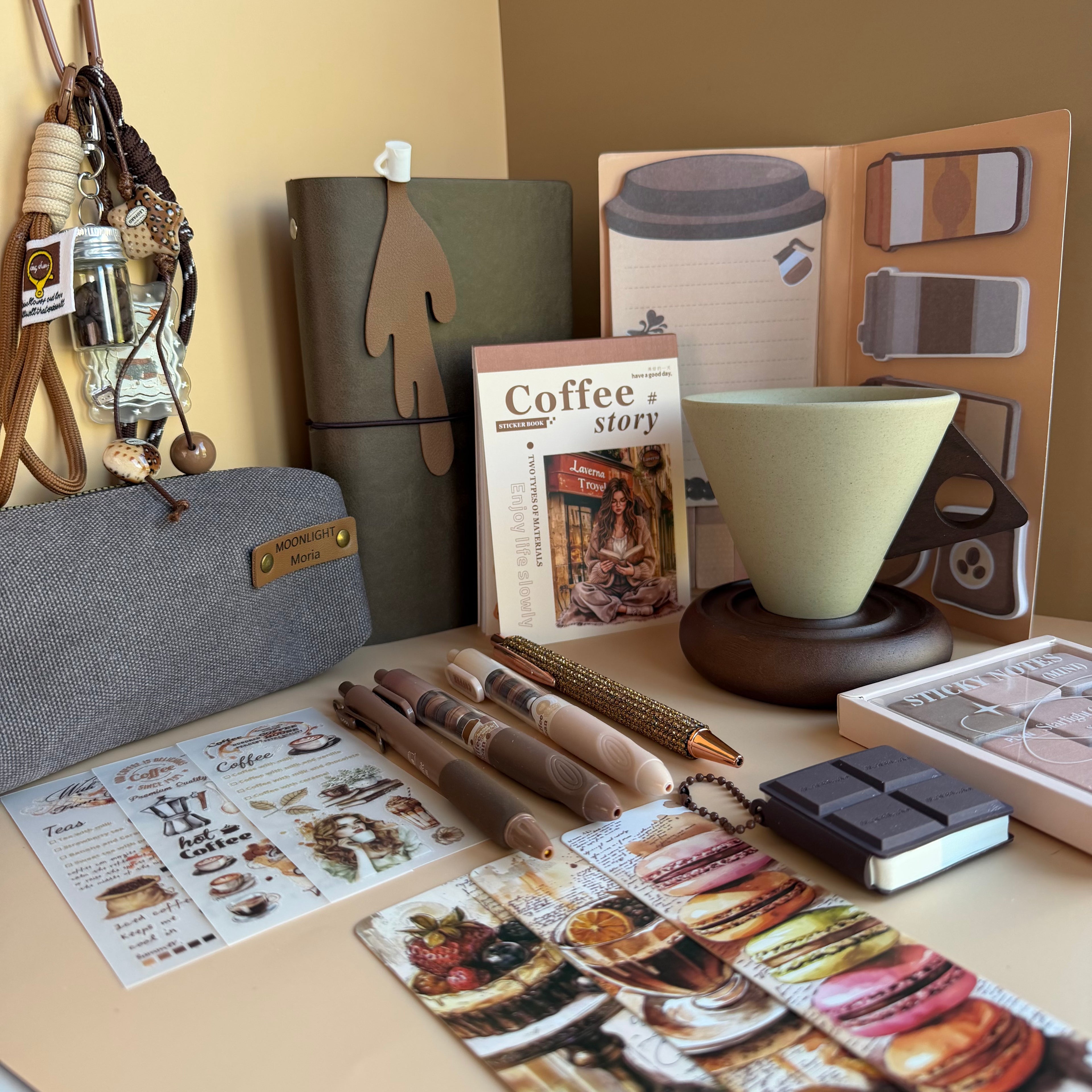COFFEE PAUSE | COZY STATIONERY & DESK BUNDLE | CAFE INSPIRED GIFT SET