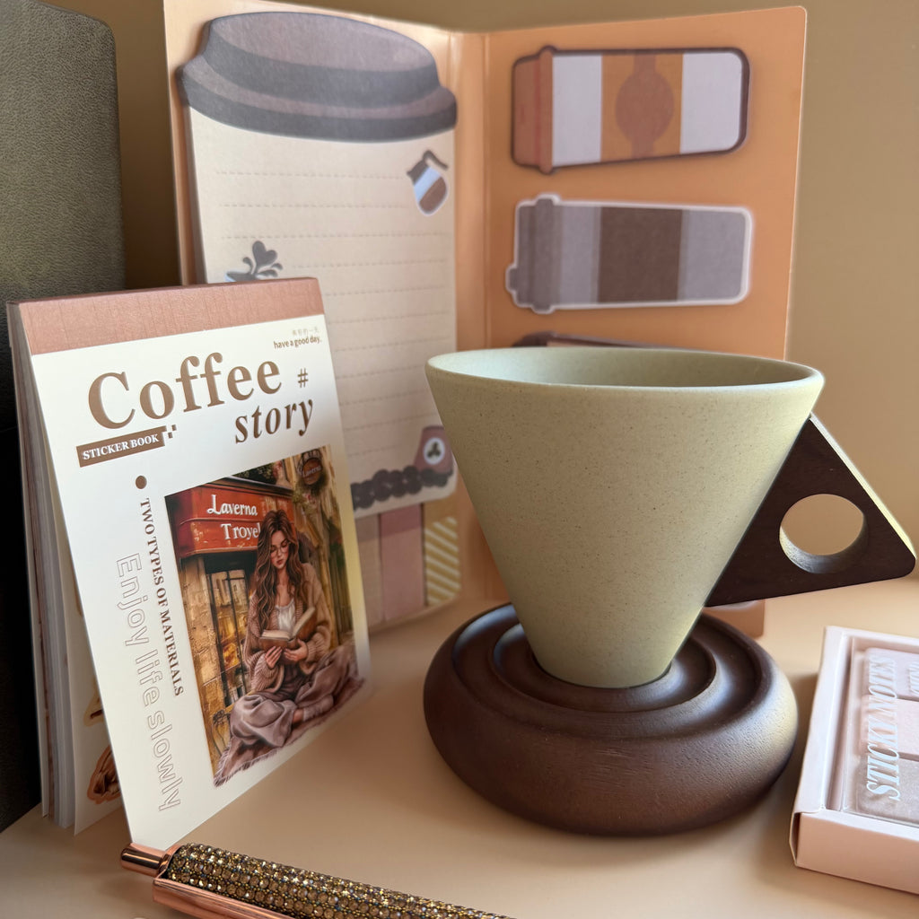 COFFEE PAUSE | COZY STATIONERY & DESK BUNDLE | CAFE INSPIRED GIFT SET