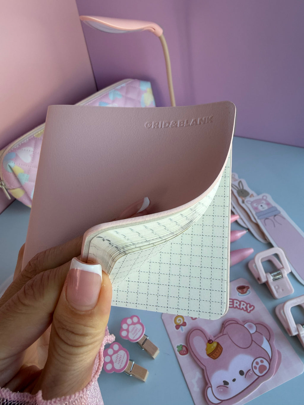 KAWAII KITTY & FRIENDS | PINK KID STATIONERY BUNDLE