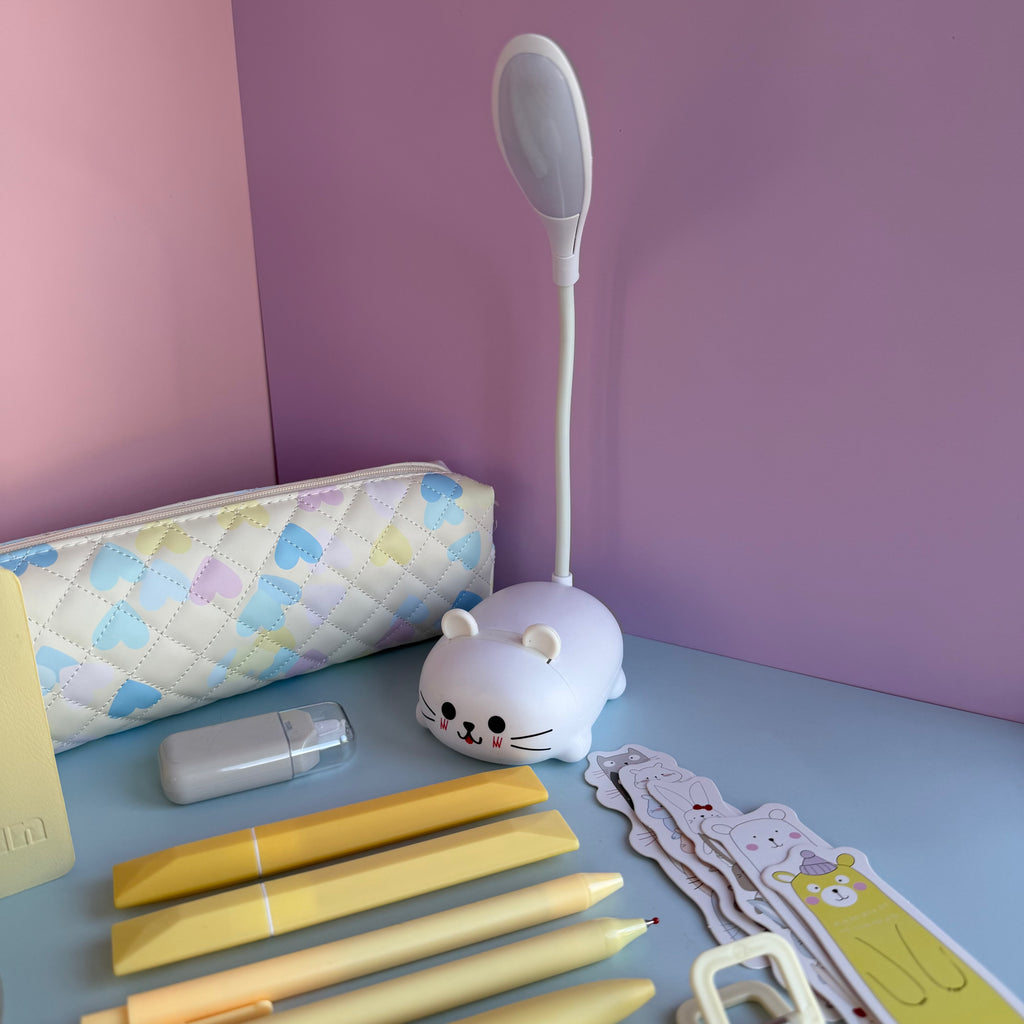 KAWAII KITTY & FRIENDS | YELLOW KID STATIONERY BUNDLE