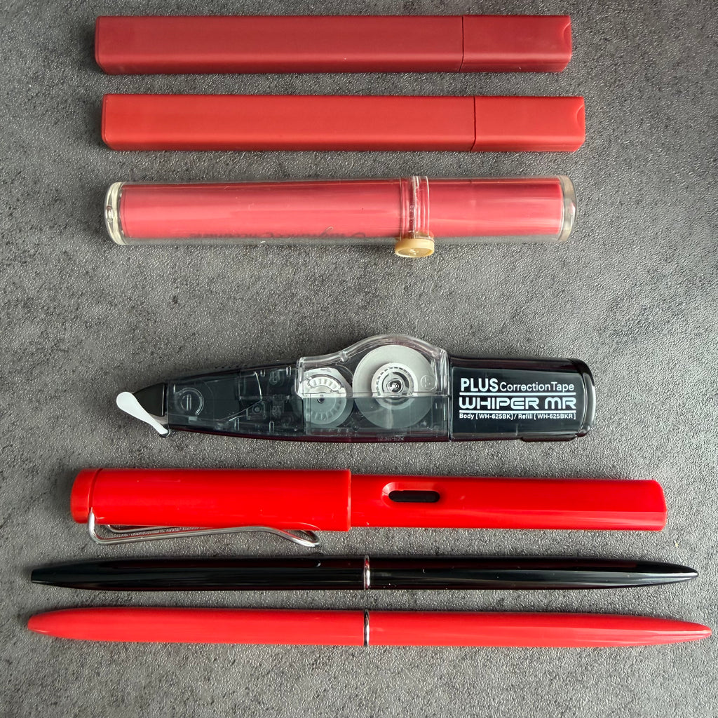 ROUGE TEMPTATION | RED & BLACK STATIONERY BUNDLE | GOTHIC ROMANCE DESK SET