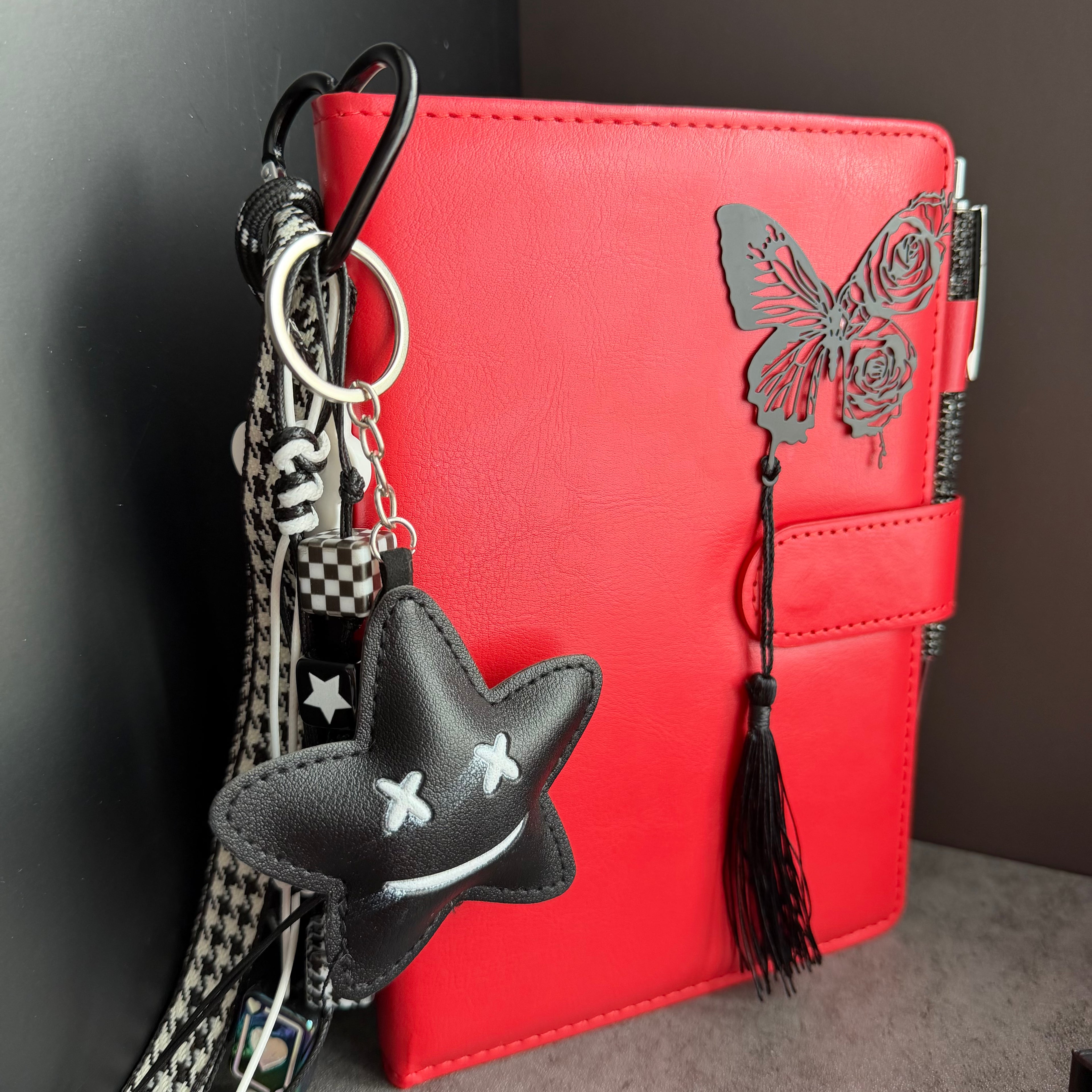 ROUGE TEMPTATION | RED & BLACK STATIONERY BUNDLE | GOTHIC ROMANCE DESK SET
