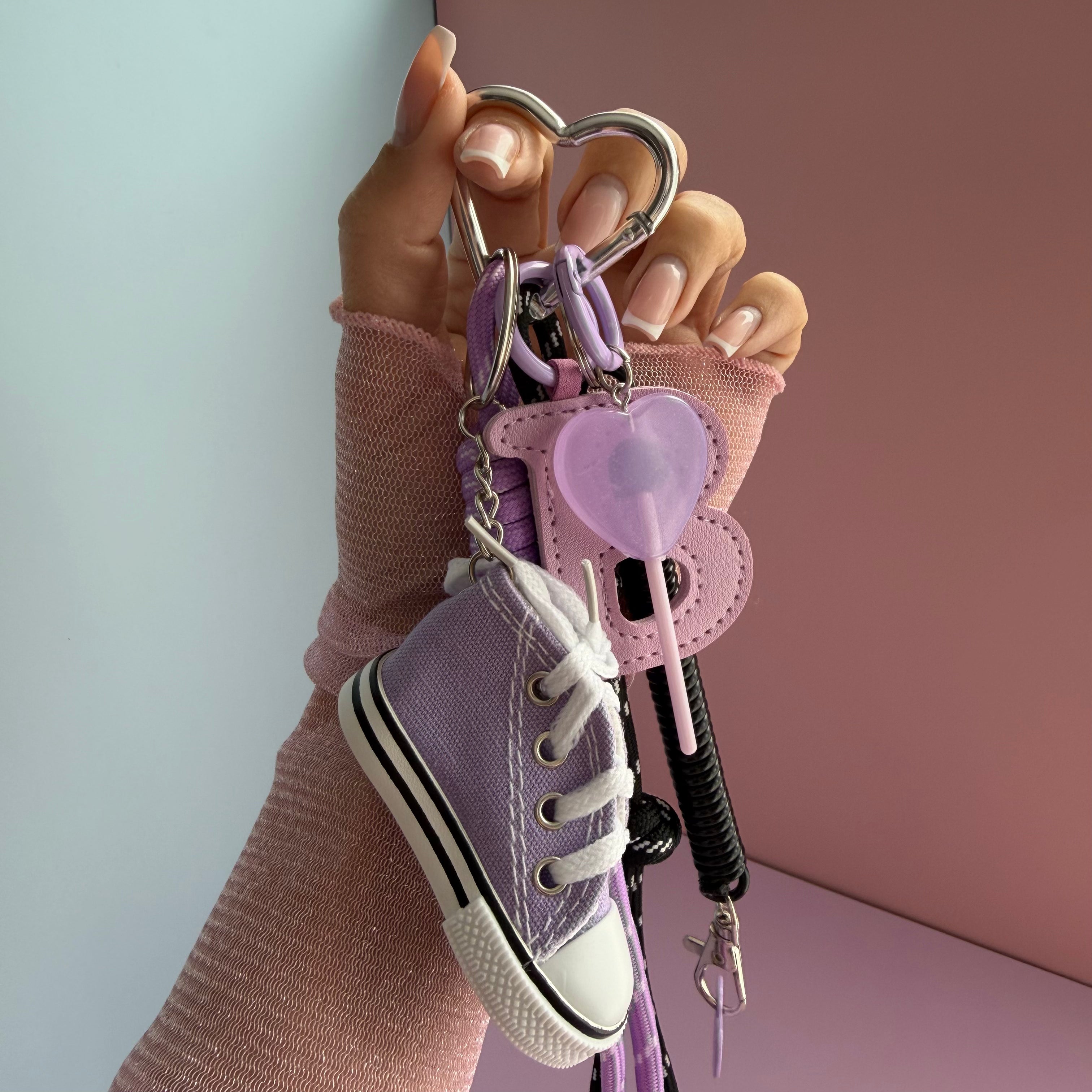 LAVENDER SNEAKER KEYCHAIN | BAG CHARM