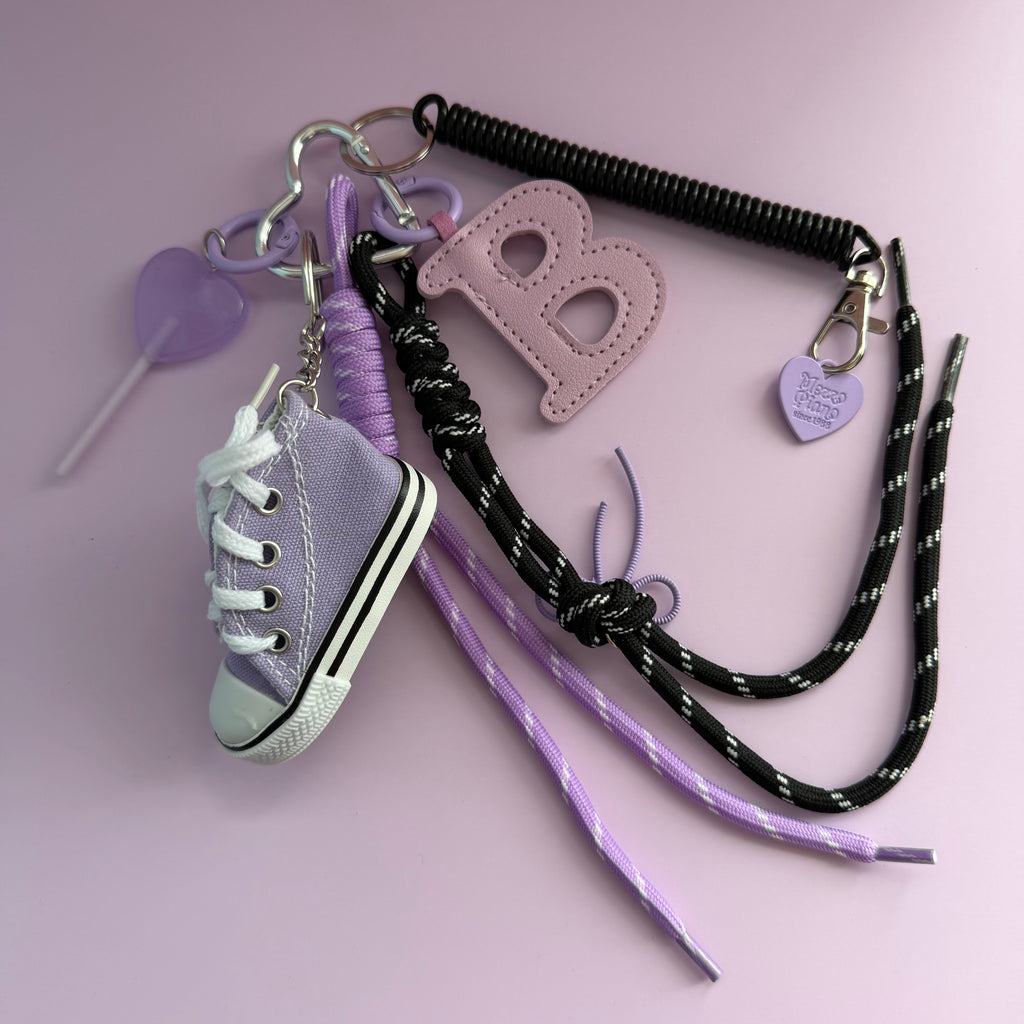 LAVENDER SNEAKER KEYCHAIN | BAG CHARM
