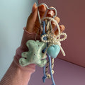 MINT SPARKLE TEDDY KEYCHAIN | BAG CHARM