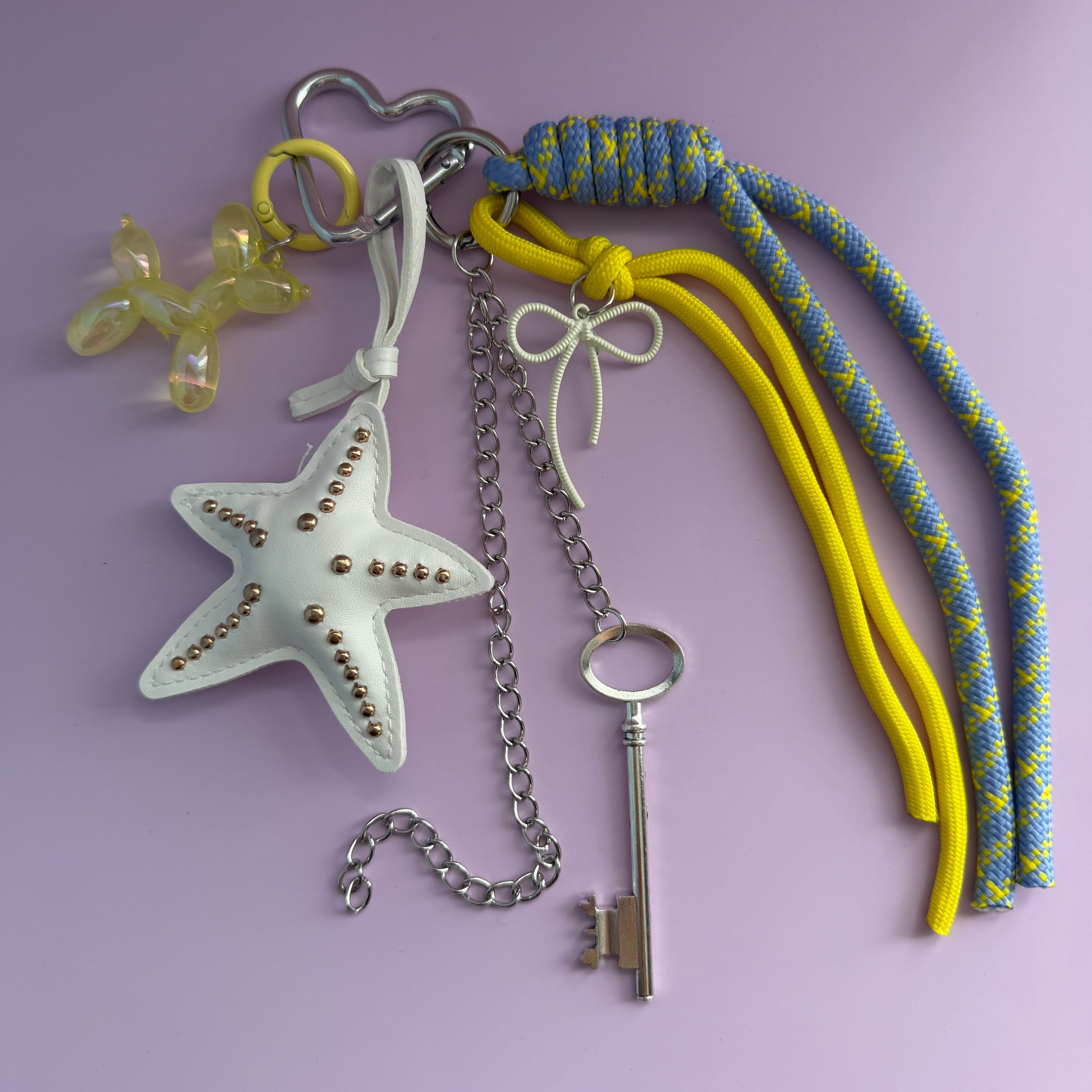 WHITE STARFISH KEYCHAIN | BAG CHARM