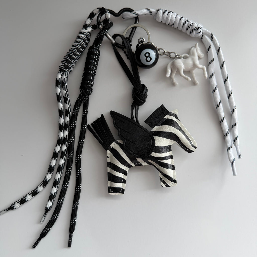 ZEBRA PEGASUS KEYCHAIN | BAG CHARM