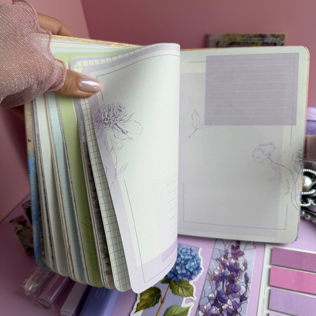 MONET LAVENDER BLOOM | LAVENDER ART STATIONERY BUNDLE | IMPRESSIONIST INSPIRED