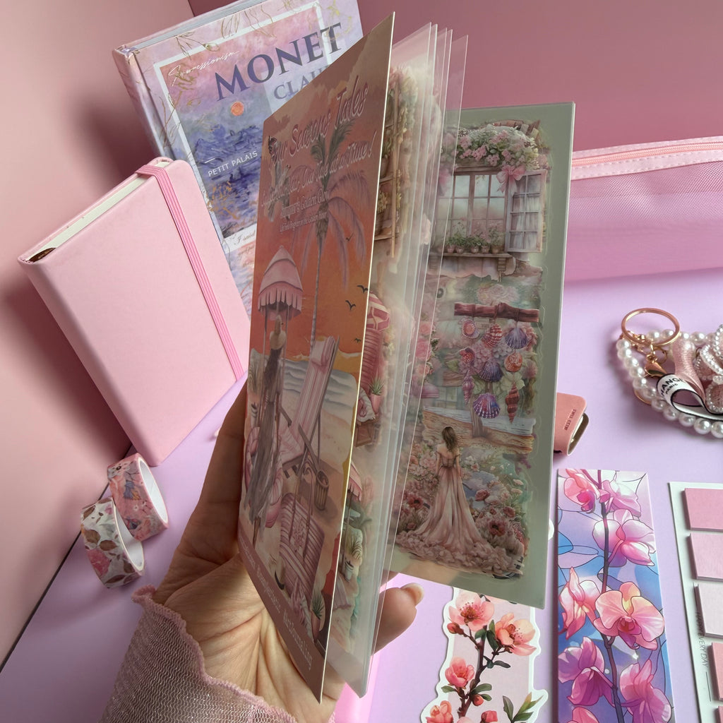 MONET PINK BLOOM | PINK ART STATIONERY BUNDLE | IMPRESSIONIST INSPIRED