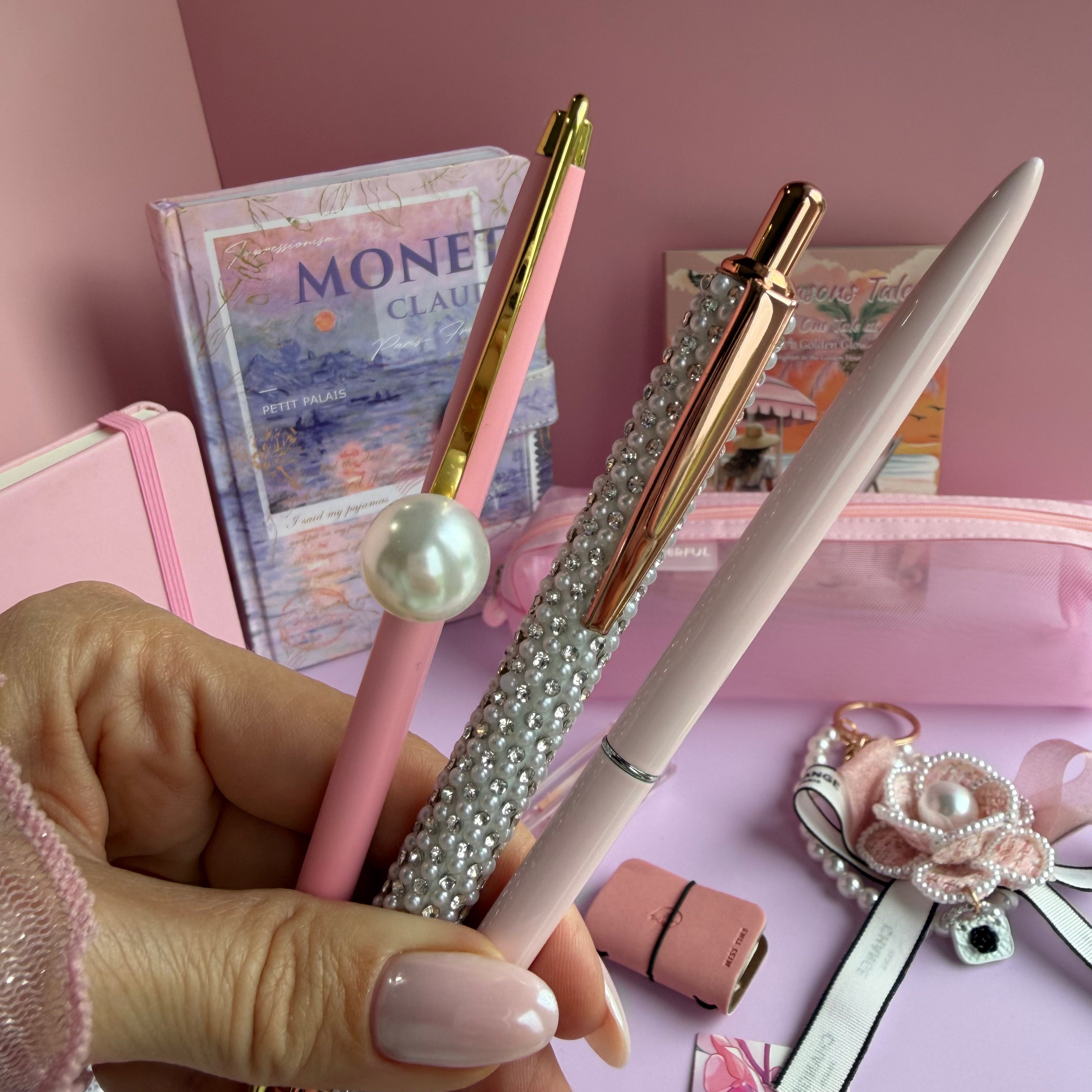 MONET PINK BLOOM | PINK ART STATIONERY BUNDLE | IMPRESSIONIST INSPIRED