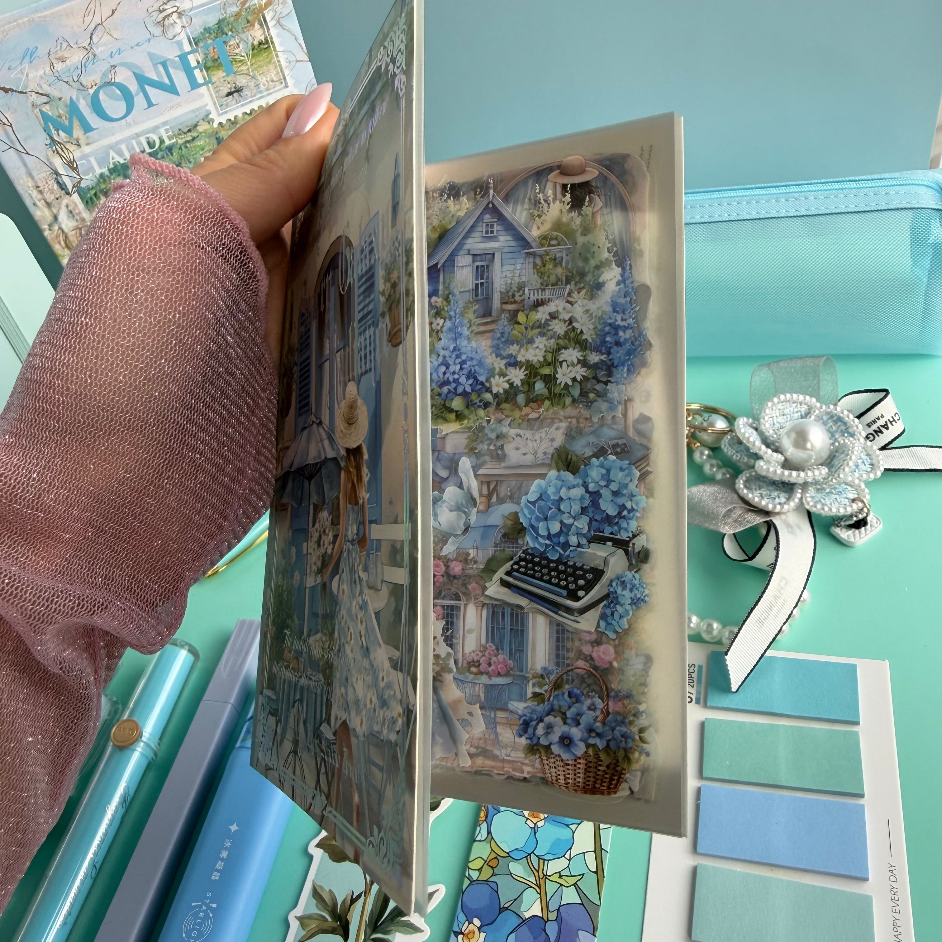 MONET BLUE BLOOM | BLUE ART STATIONERY BUNDLE | IMPRESSIONIST INSPIRED