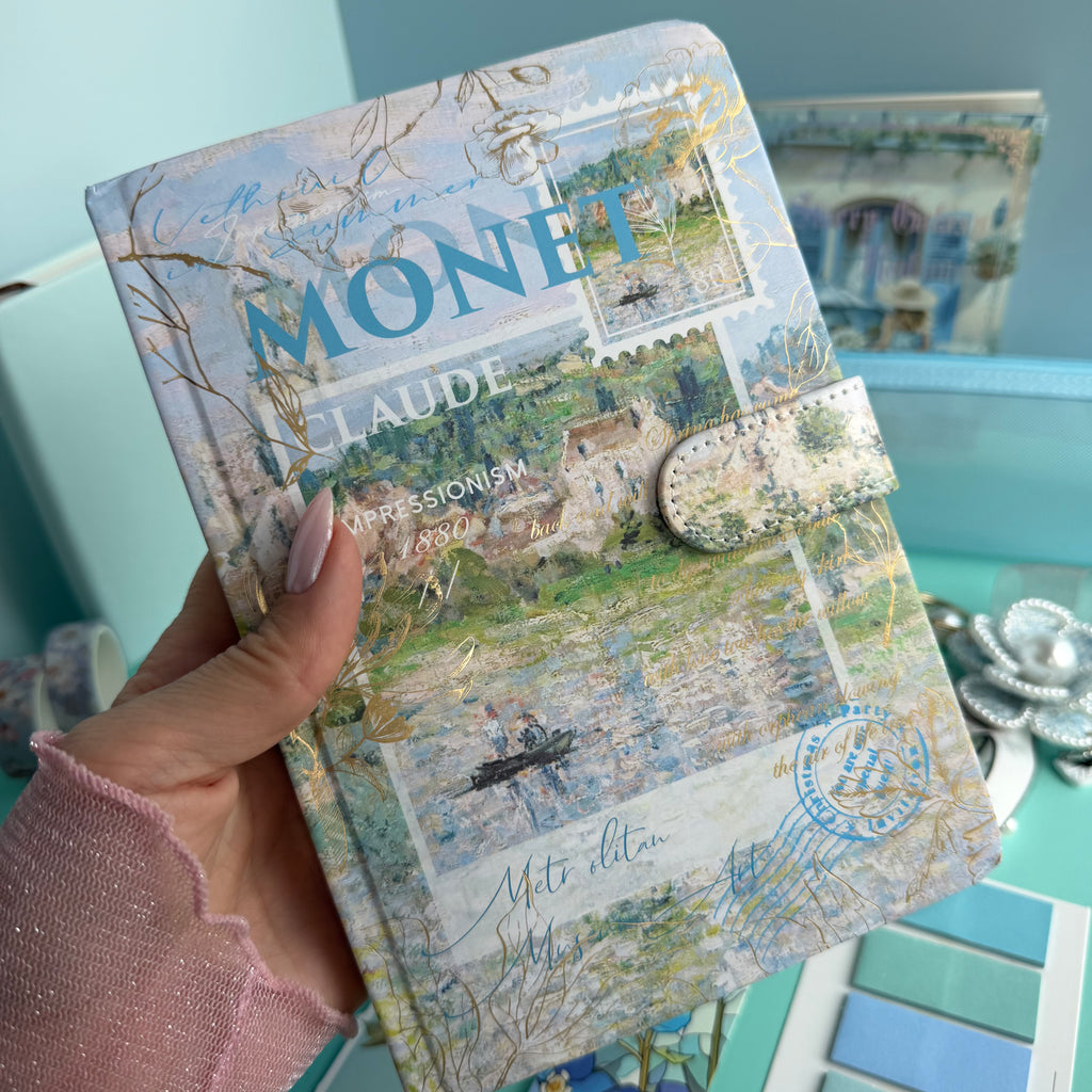 MONET BLUE BLOOM | BLUE ART STATIONERY BUNDLE | IMPRESSIONIST INSPIRED